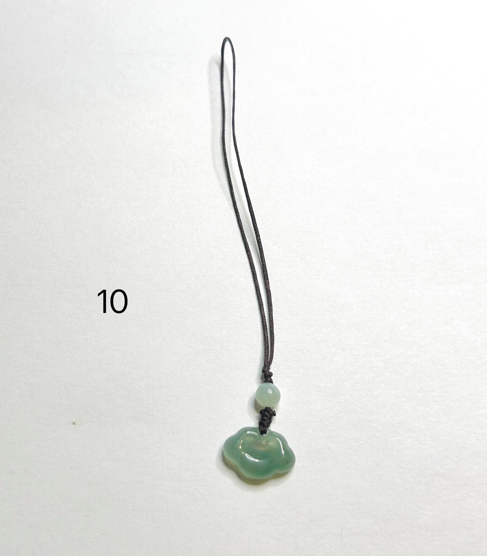 Jadeite Jade Phone Charm Keychain Jewelry Gift for Her 100% Untreated Type A Burmese Jadeite Lucky Protection Amulet Handmade in Canada