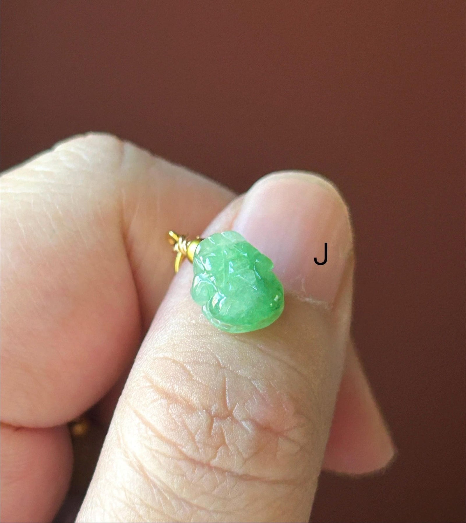 Jadeite Bracelet Charm 100% Untreated Type A Natural Burmese Jade Pixiu Necklace Charm Jade Pixiu 925 Silver Handmade in Canada Gift for Her