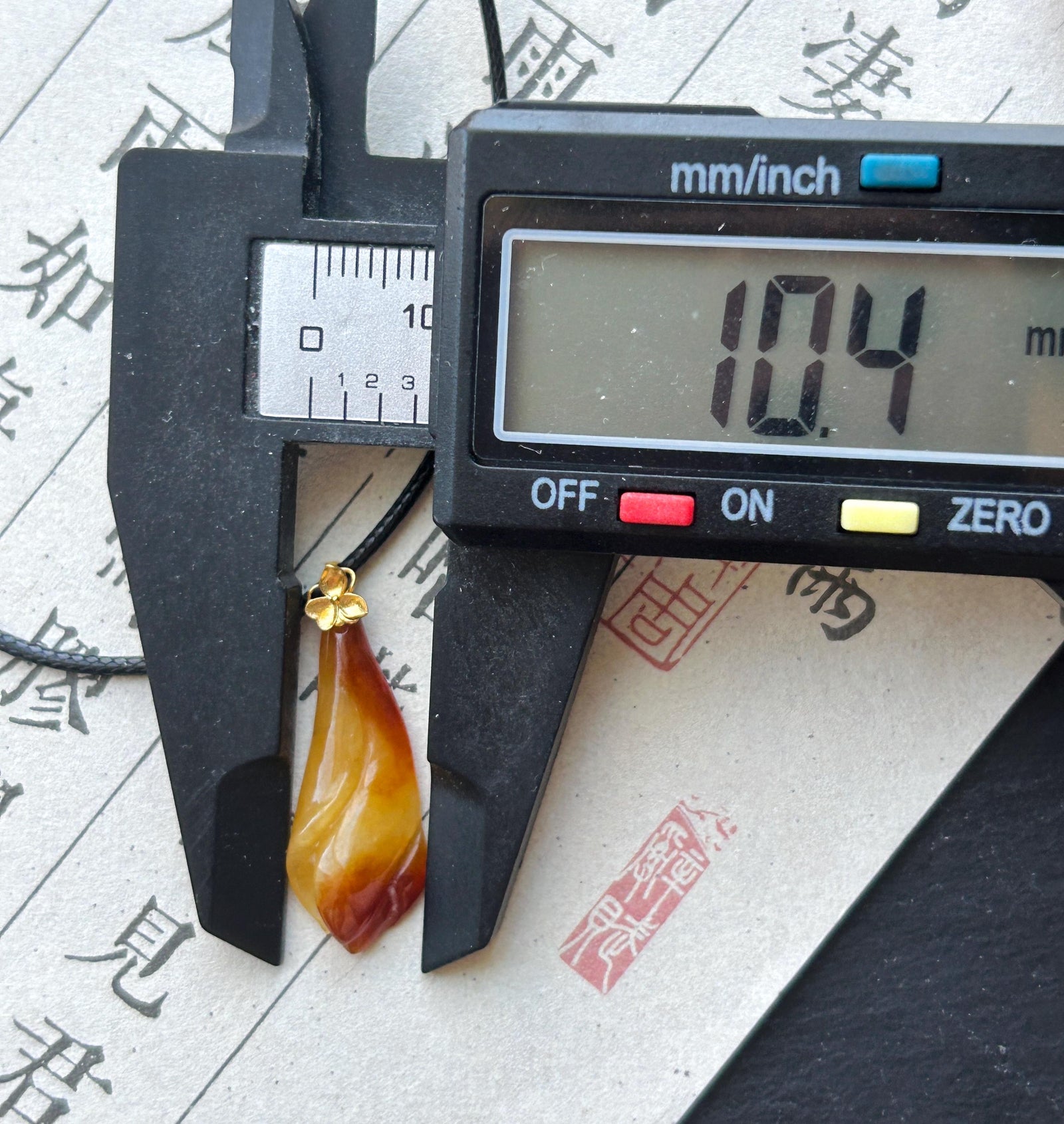 Natural Jadeite Magnolia Pendant | Burmese Type A Highly Translucent Icy Unheated Red Jade, 18k Solid Gold Bail