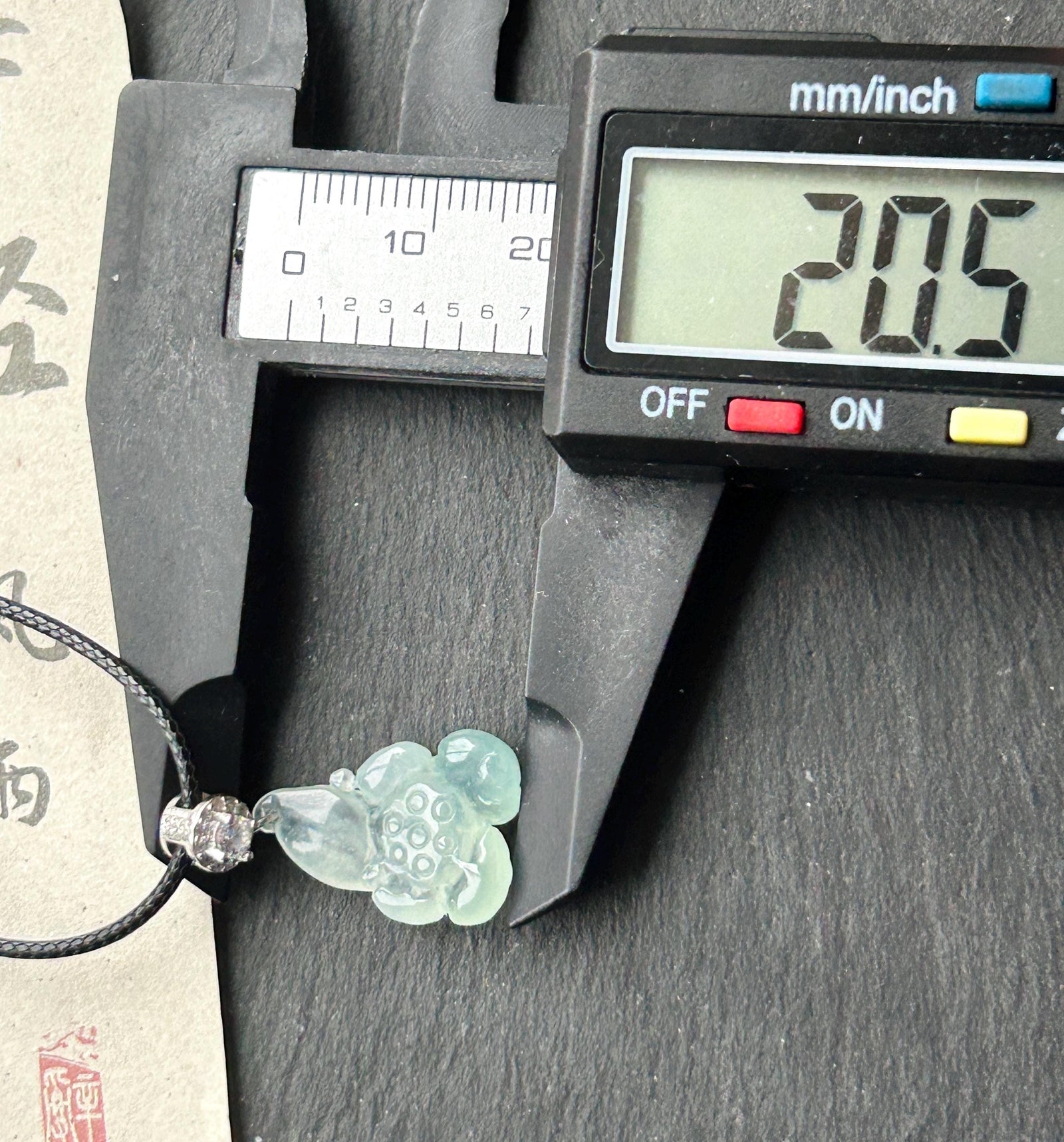 Natural Jade Lotus Pendant | Burmese Type A Highly Translucent Icy Light Blue/ Green Jadeite, 925 Sterling Silver
