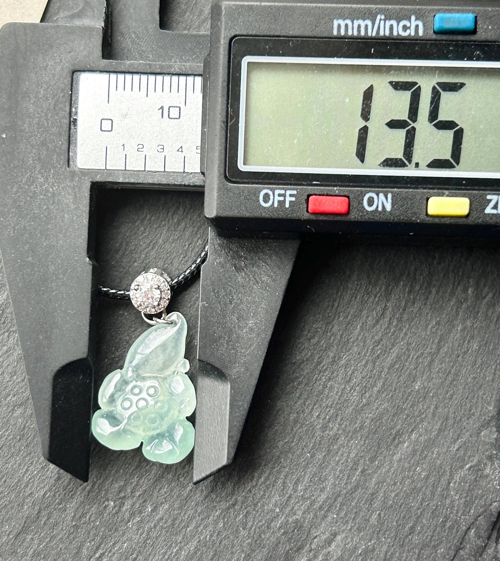 Natural Jade Lotus Pendant | Burmese Type A Highly Translucent Icy Light Blue/ Green Jadeite, 925 Sterling Silver