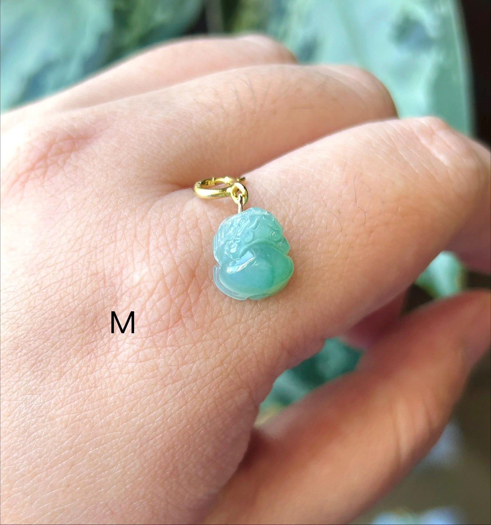 Jadeite Bracelet Charm 100% Untreated Type A Natural Burmese Jade Pixiu Necklace Charm Jade Pixiu 925 Silver Handmade in Canada Gift for Her