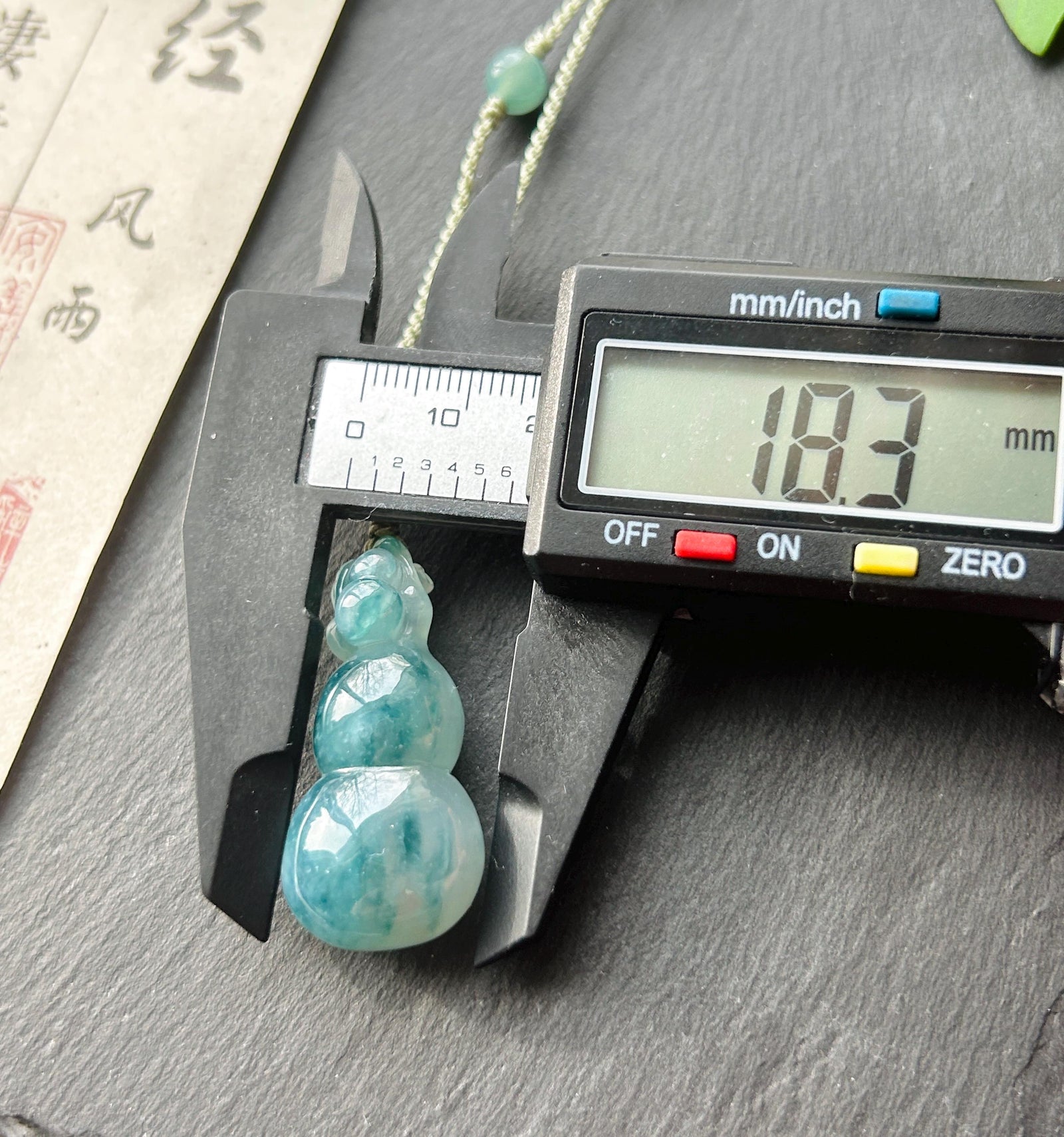 Certified Natural Jade Hulu Pendant Handwoven Necklace| Burmese Type A Highly Translucent Icy Denim Blue Jadeite