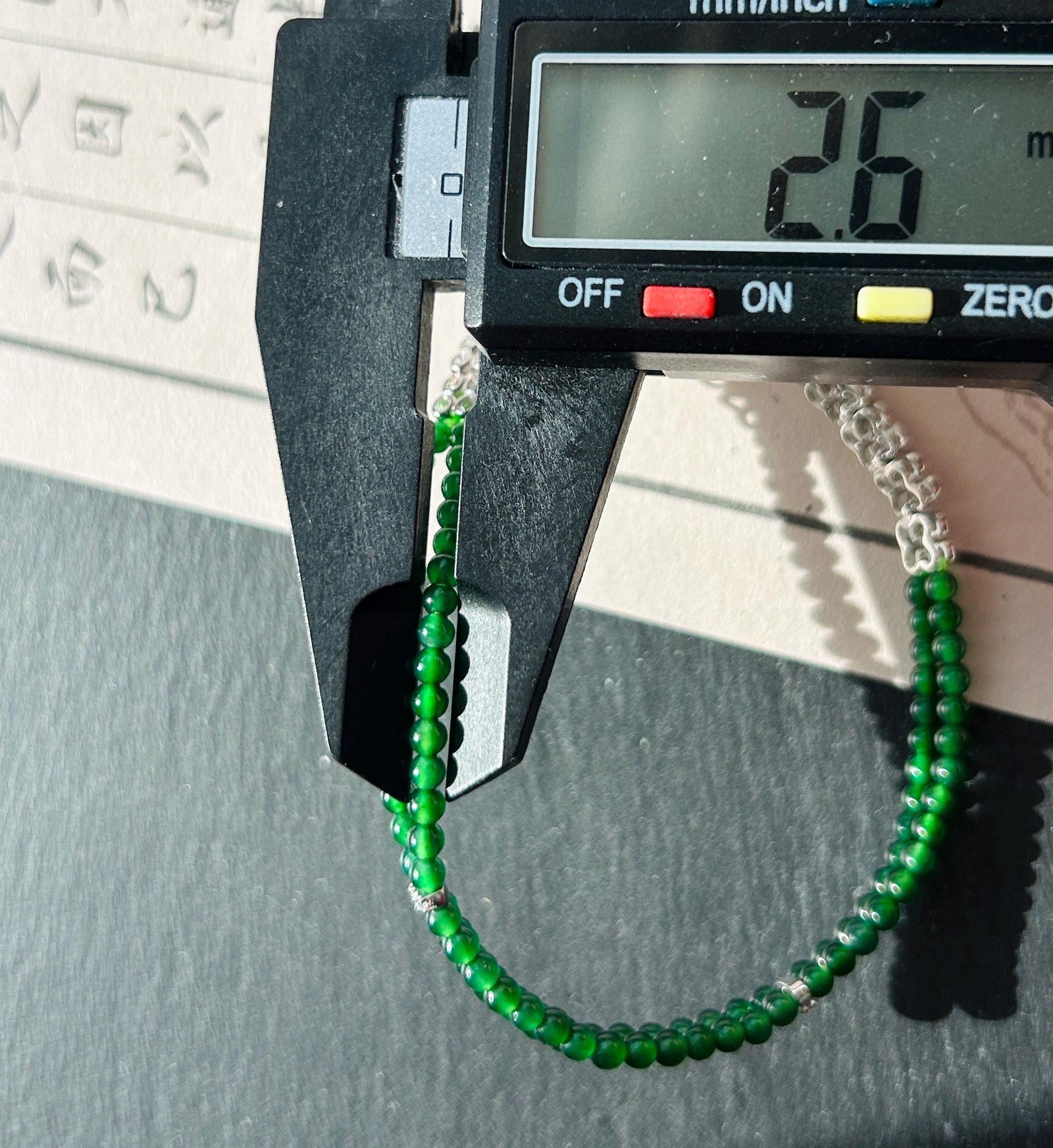 Natural Jadeite Beaded Bracelet, Guatemalan Type A Highly Translucent Icy Spicy Emerald Green Jade | 925 Sterling Silver
