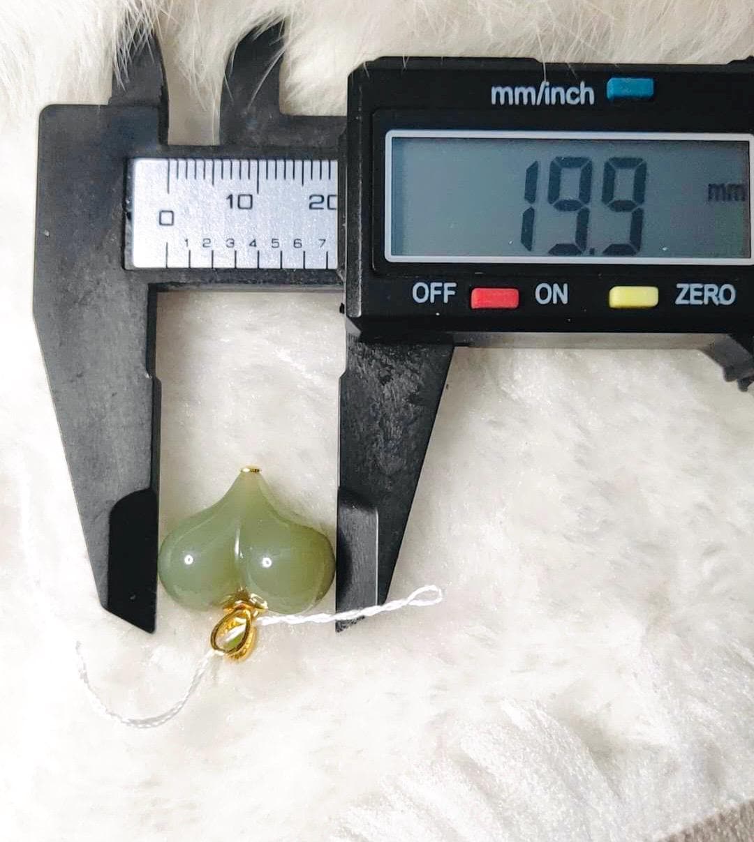 Natural Nephrite Jade Heart Pendant| Sterling Silver Setting | Hand Carved Jade Heart | 16.5 x 20 mm