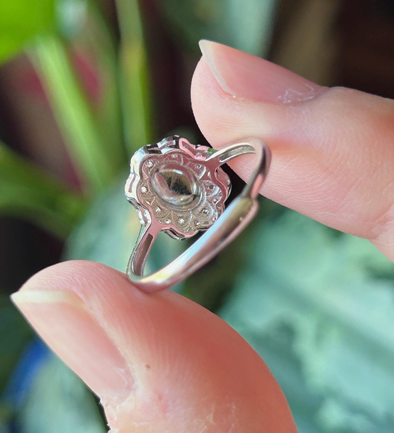 Certified Natural Jadeite Oval Cabochon Ring Burmese Type A fine glutinous Vivid Apple Green Jade | Sterling Silver| Adjustable Size