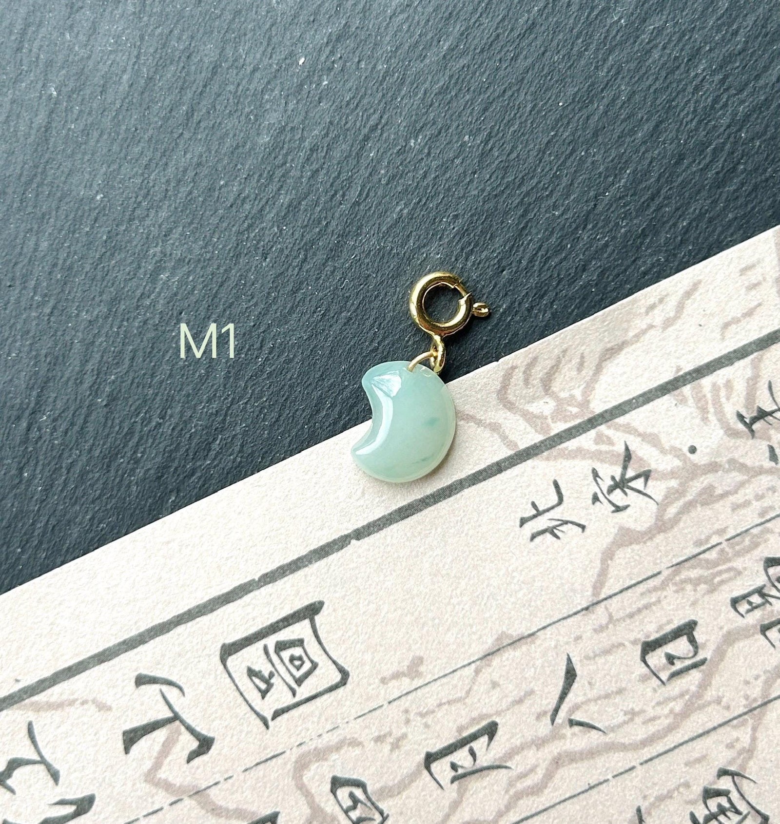 Jadeite Jade Bracelet Charm Authentic Untreated Type A Natural Burmese Jadeite Bracelet Charm Jade Handmade in Canada Jewelry Gift for Her