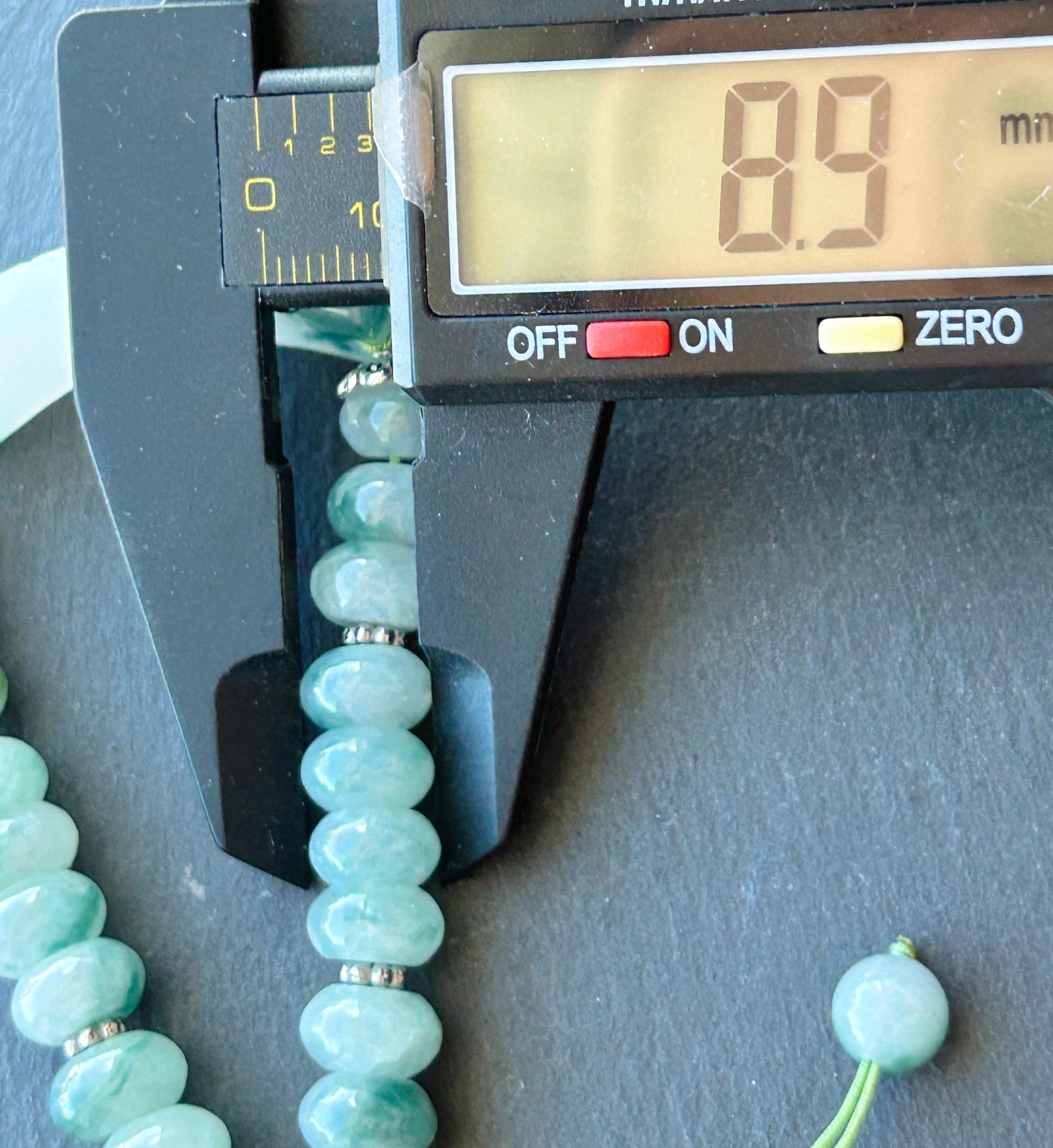Natural Jadeite Plaque Handwoven Bracelet| Burmese Type A Untreated Icy Translucent White Based Blue Floral Jade Beads, 9mm