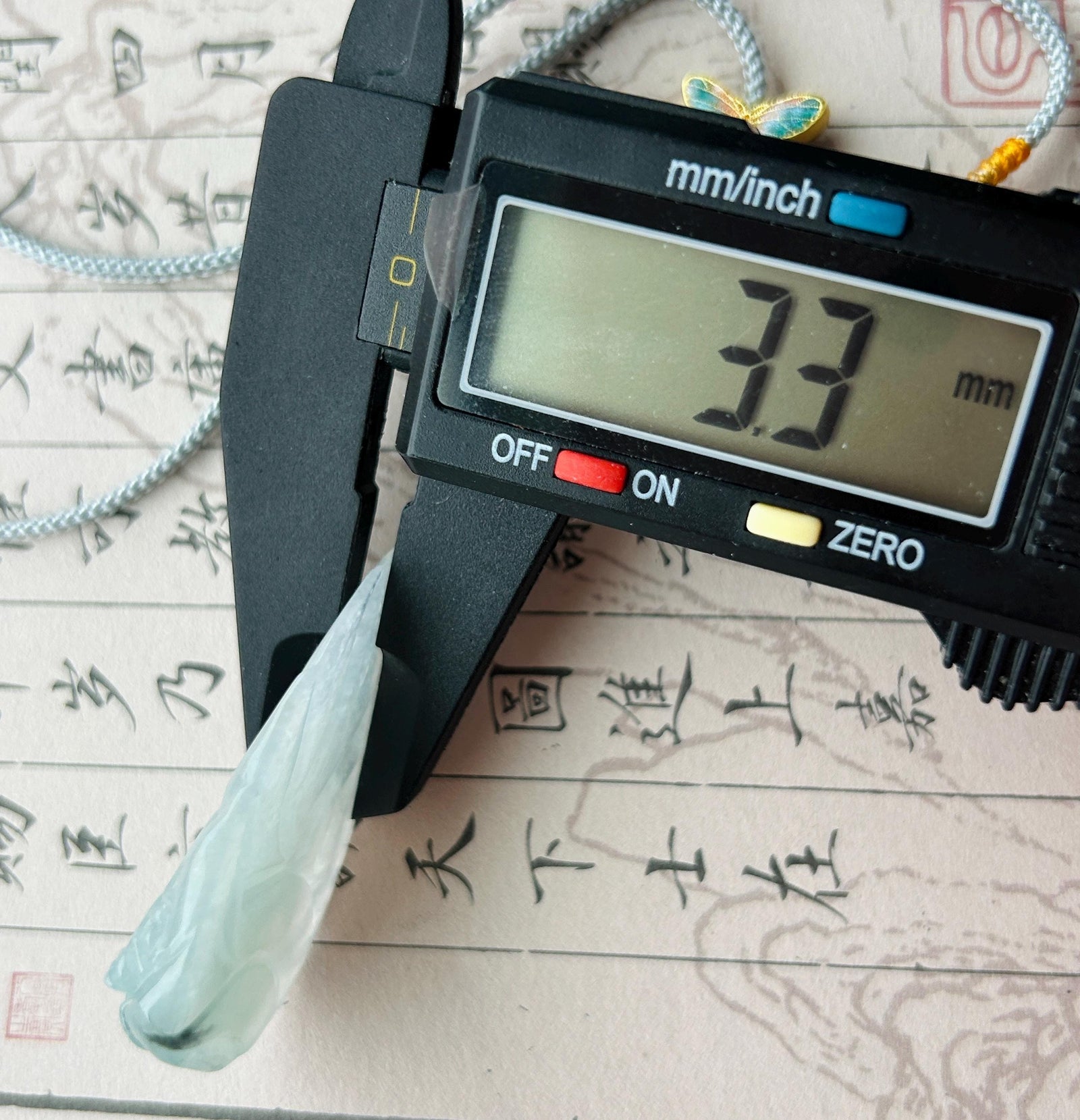 Certified Natural Jadeite Nine-Tail-Fox Pendant - Burmese Type A Untreated Translucent Icy Aqua Blue Jade Handwoven Adjustable Cord