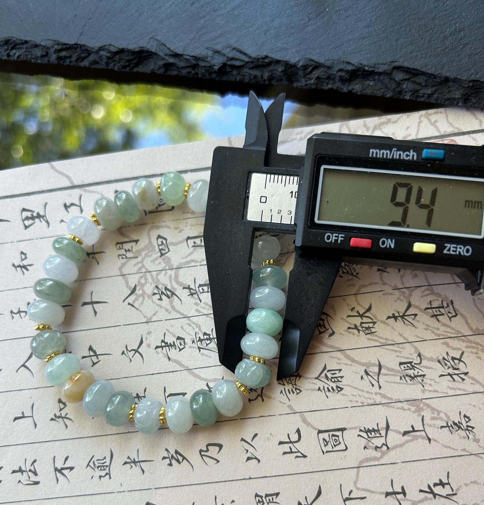 Natural Jadeite Beaded Bracelet Burmese Type A Highly Translucent Icy Macaron Multicolor Jade 9.5mm Minimalist Jewelry