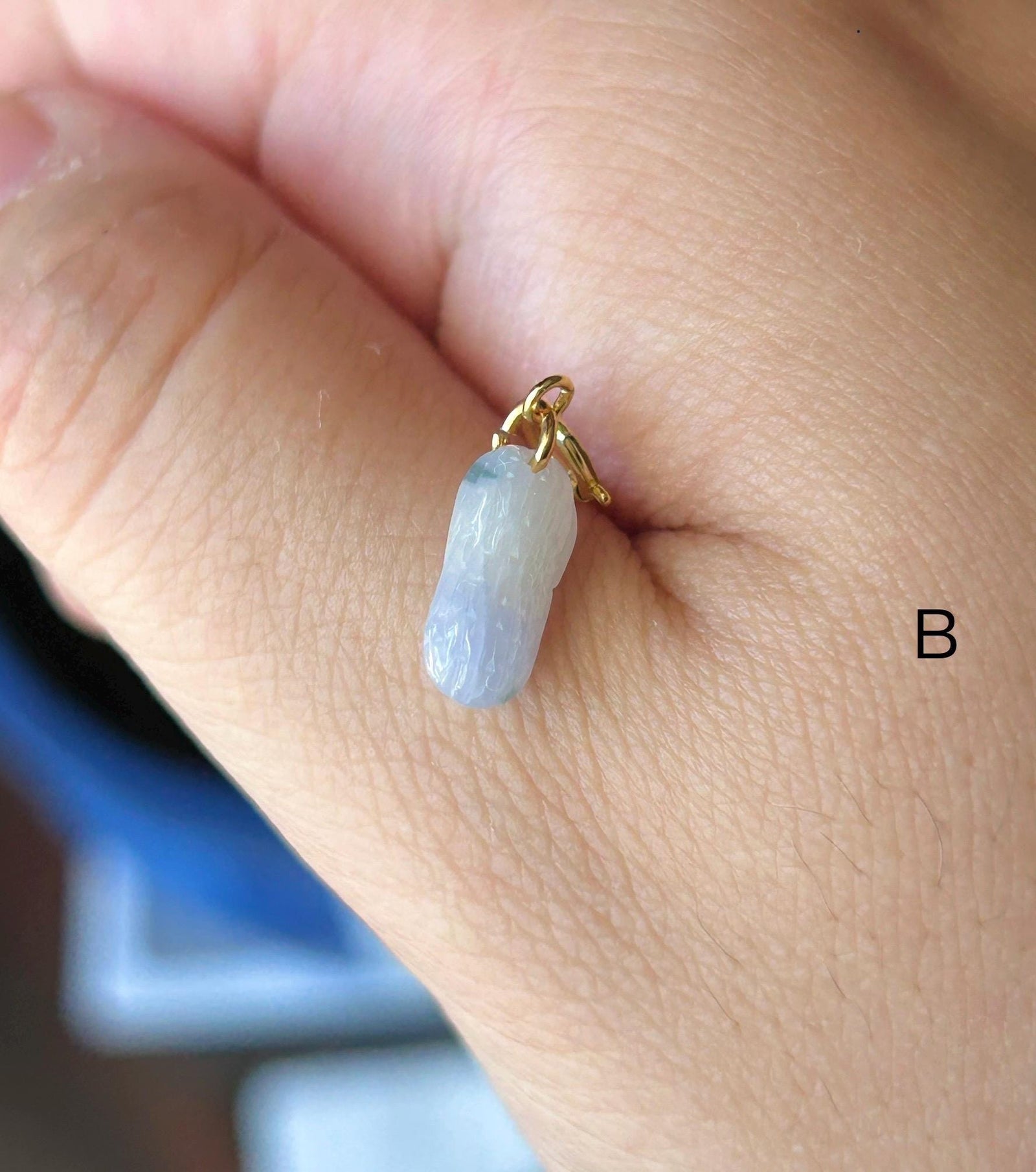 Natural Jadeite Bracelet Charm Authentic Burmese Type A Highly Translucent Multicolor Jade | Lucky Peanut