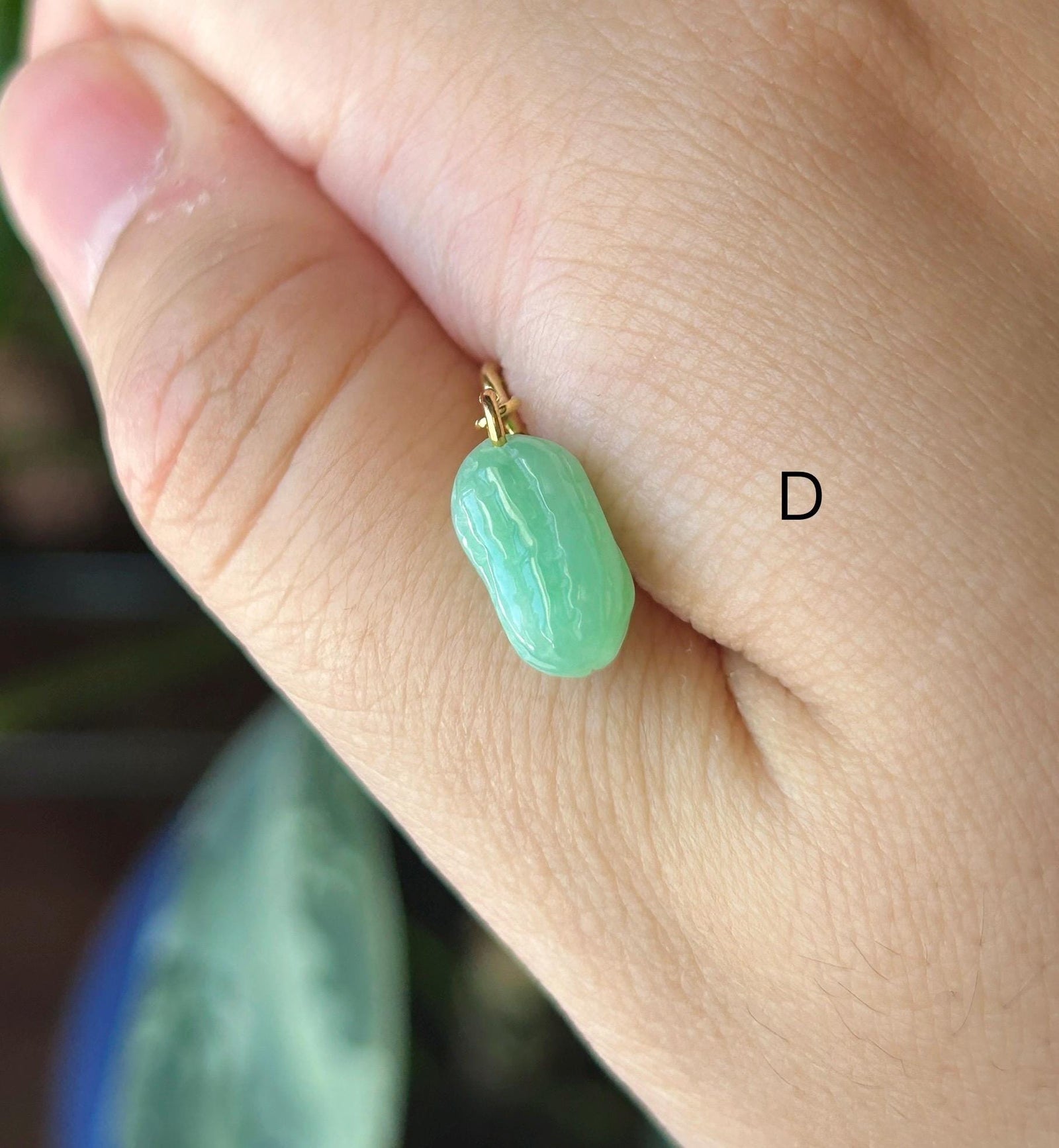 Natural Jadeite Bracelet Charm Authentic Burmese Type A Highly Translucent Multicolor Jade | Lucky Peanut