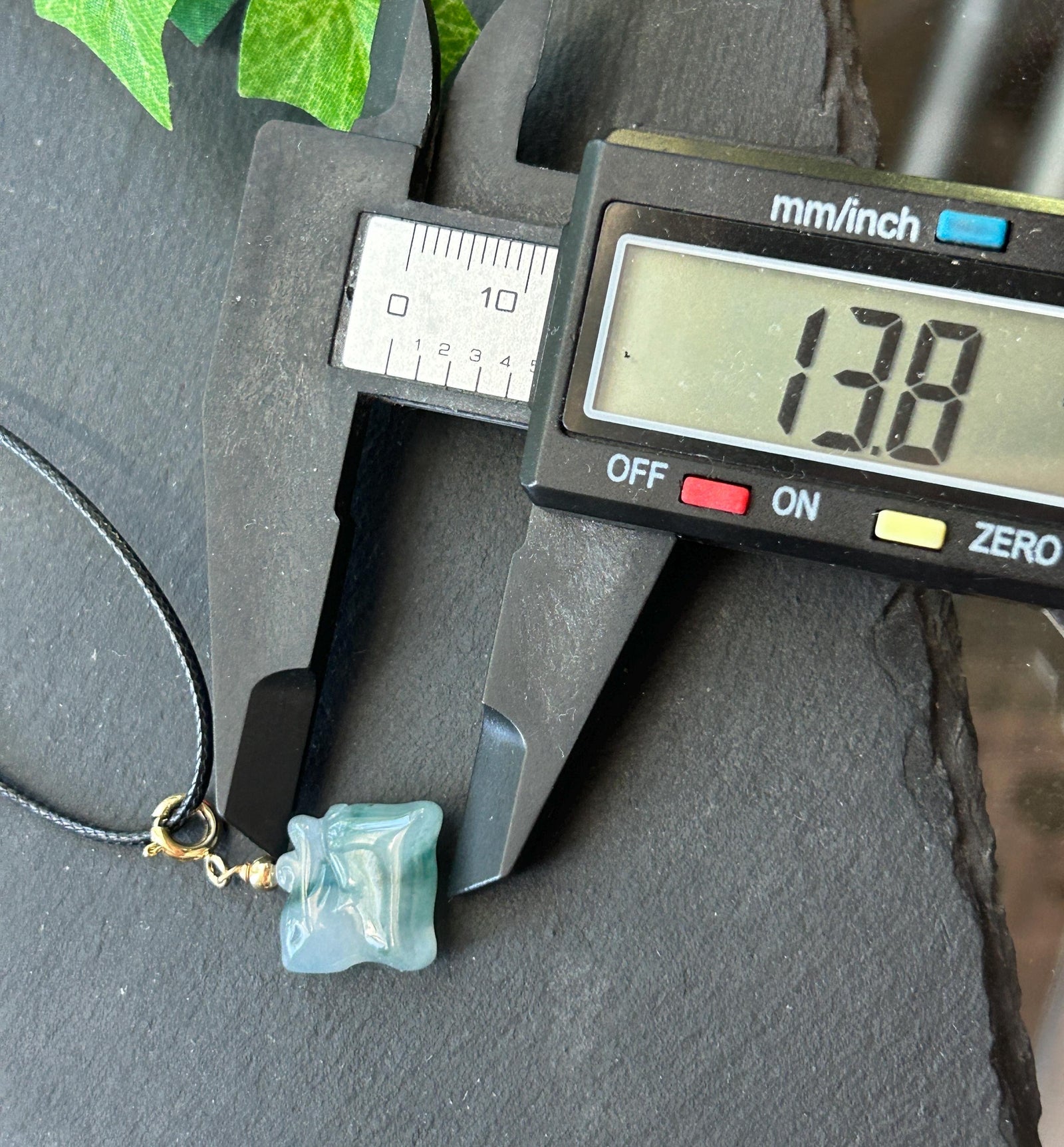 Certified Natural Jadeite Petite Deer Charm | Burmese Type A Highly Translucent Icy Blue with Bluish Green Floral Floral Jade
