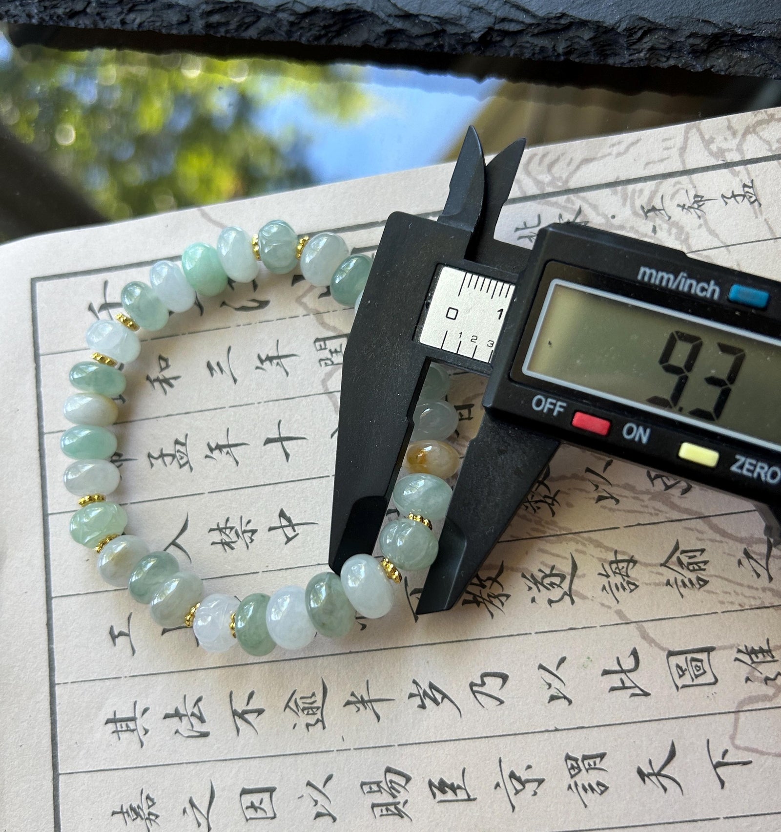 Natural Jadeite Beaded Bracelet Burmese Type A Highly Translucent Icy Macaron Multicolor Jade 9.5mm Minimalist Jewelry