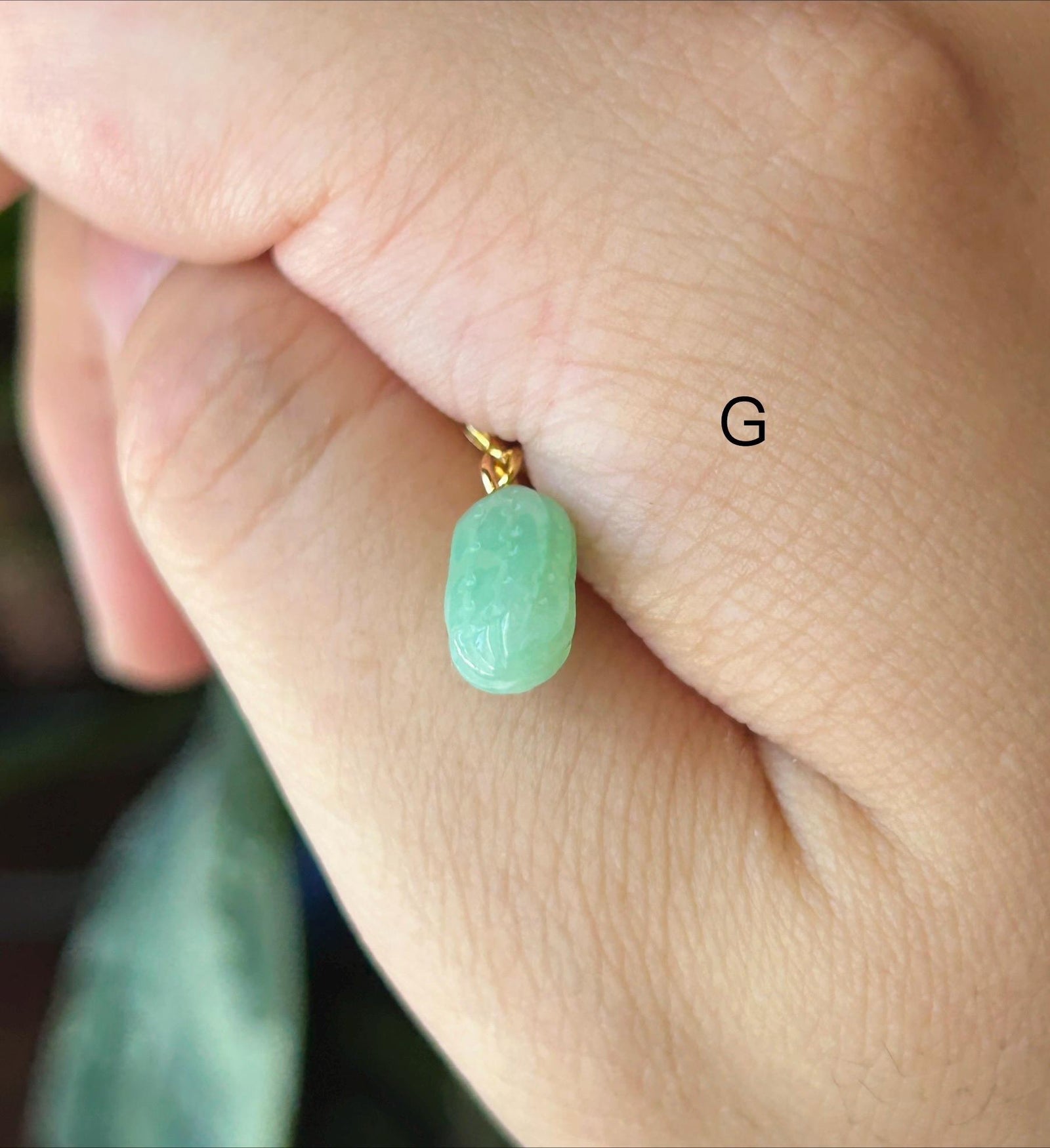 Natural Jadeite Bracelet Charm Authentic Burmese Type A Highly Translucent Multicolor Jade | Lucky Peanut
