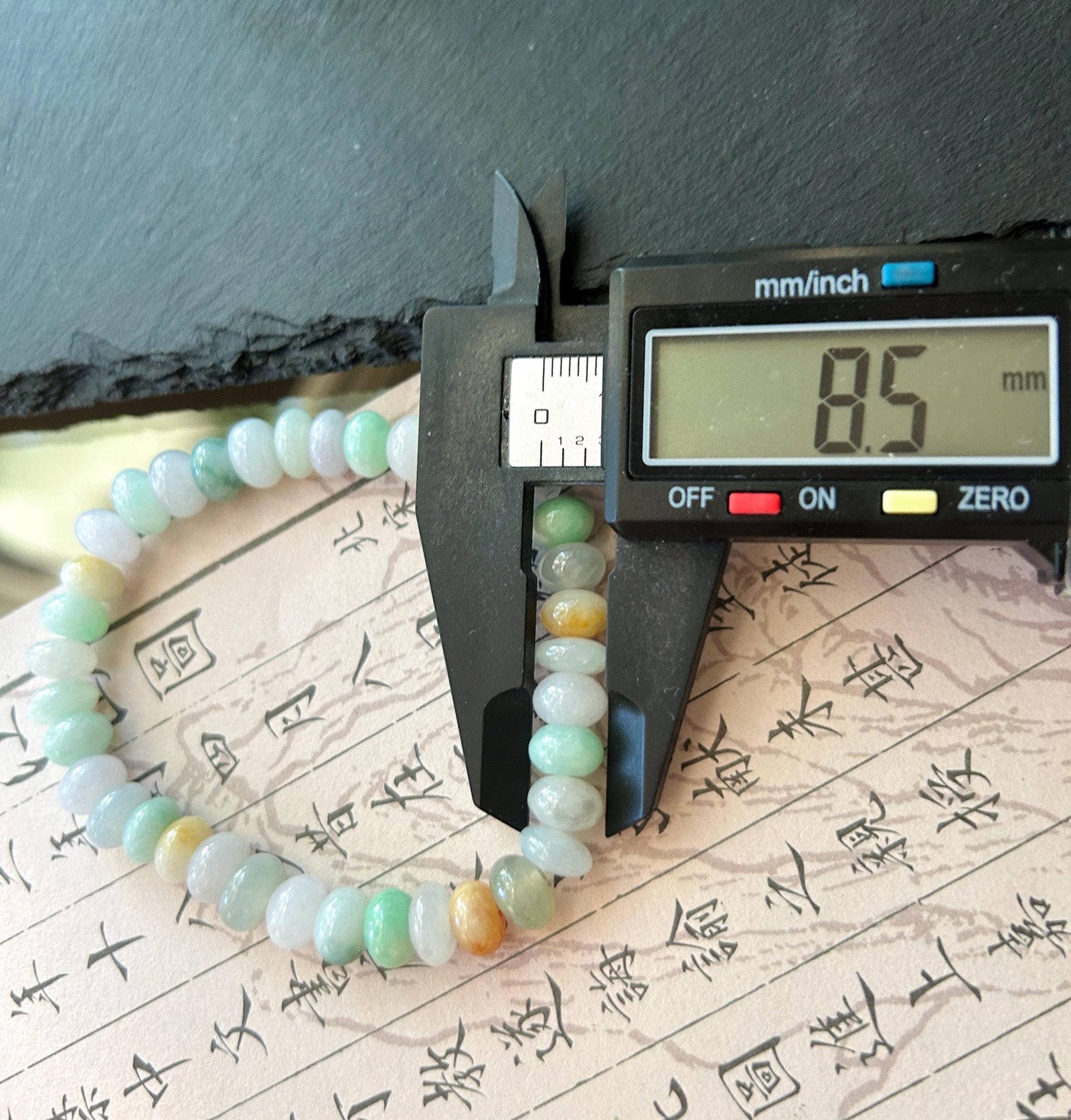 Natural Jadeite Beaded Bracelet Burmese Type A Fine Glutinous Icy Macaron Multicolor Jade 8.5mm Minimalist Jewelry