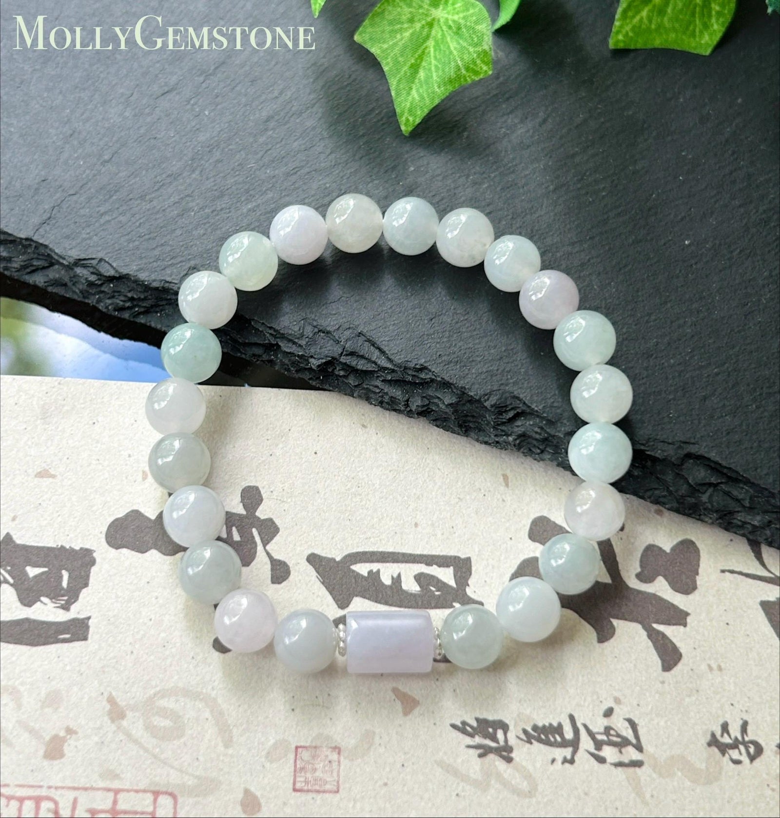 Natural Jadeite Beaded Bracelet Burmese Type A Icy Translucent Pastel Macaron Multicolor Jade 8mm Minimalist Jewelry