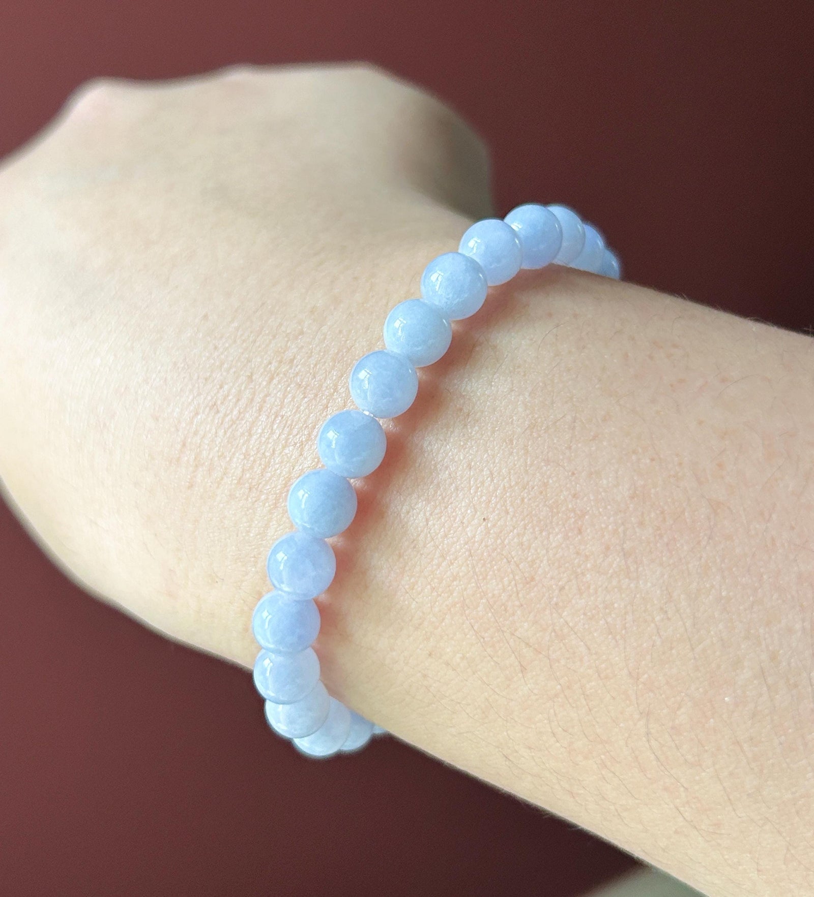 Natural Jadeite Beaded Bracelet Burmese Type A Fine Glutinous Icy Pinkish Lavender Jade 7mm Minimalist Jewelry Icy Leaf Charm