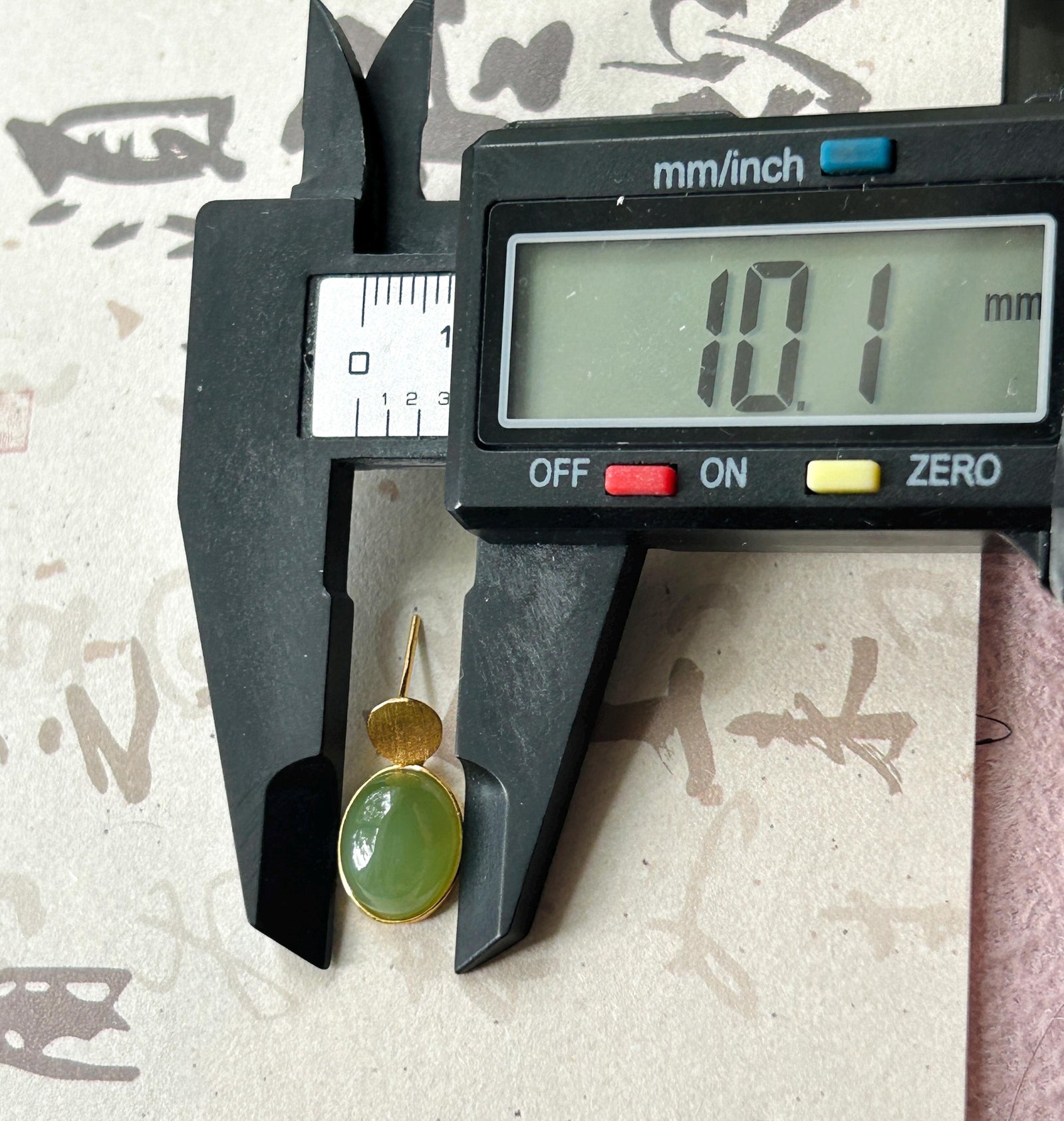 Natural Jade Cabochon Drop Earrings: Untreated Icy Glutinous Apple Green Nephrite Jade, 18k Gold Vermeil Sterling Silver