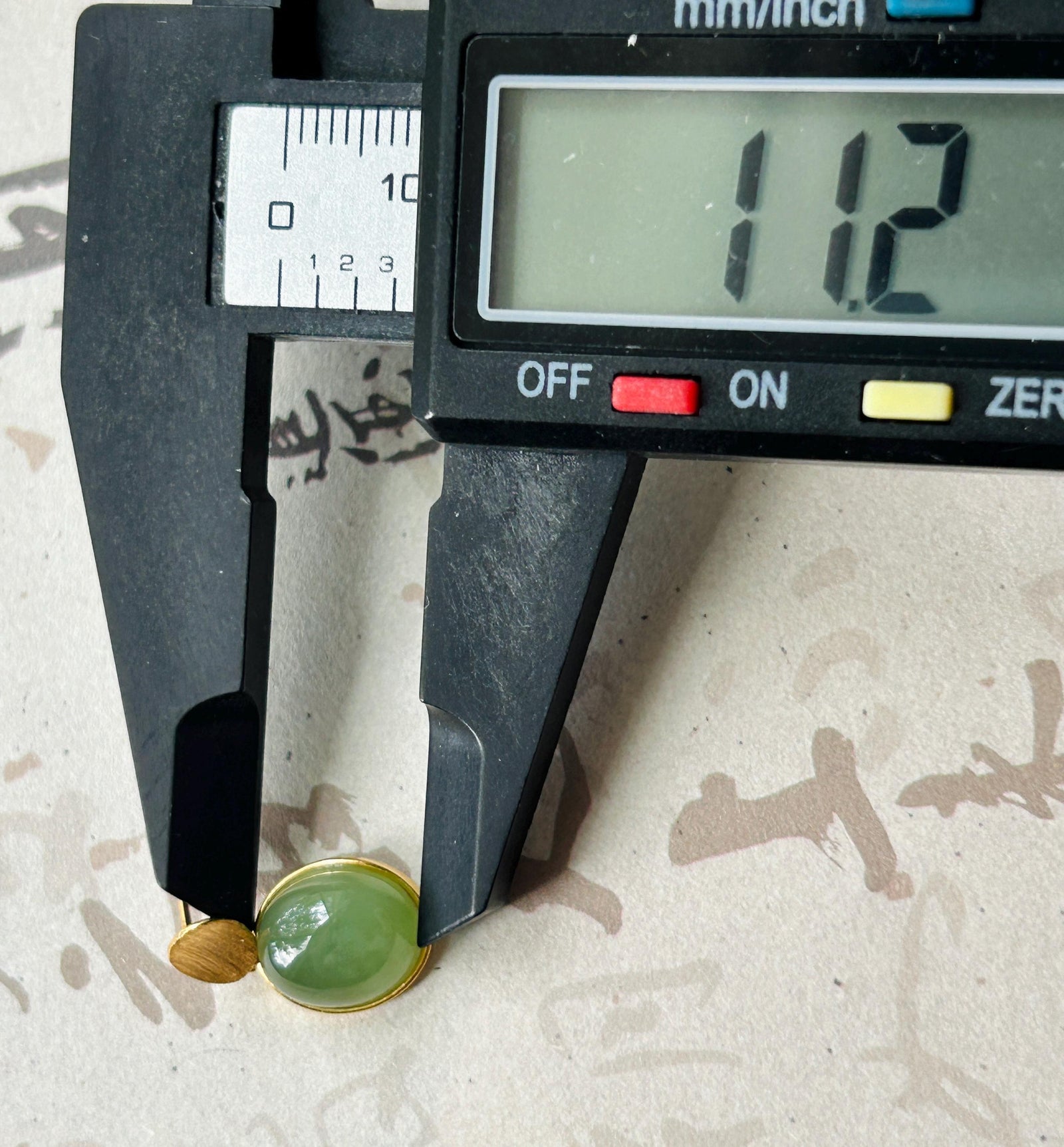 Natural Jade Cabochon Drop Earrings: Untreated Icy Glutinous Apple Green Nephrite Jade, 18k Gold Vermeil Sterling Silver