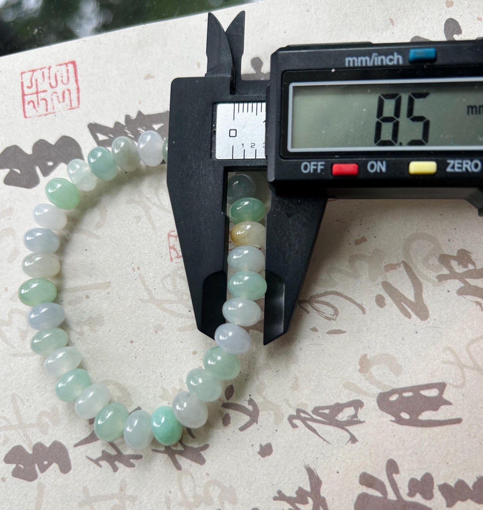 Natural Jadeite Beaded Bracelet – Burmese Type A Translucent Icy Pastel Multicolor Jade, 8.5mm, Minimalist Jewelry