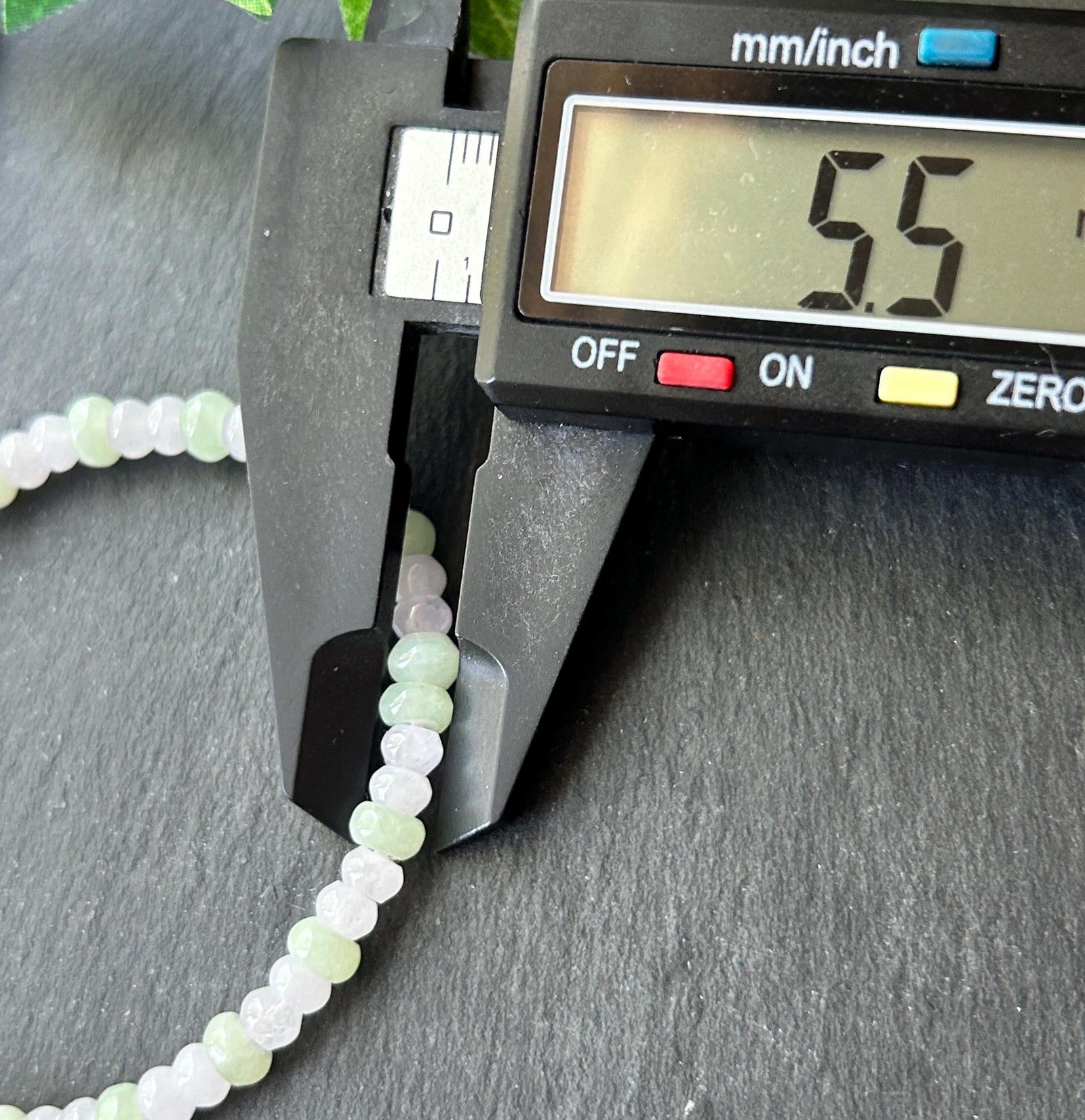 Natural Jadeite Beaded Bracelet Burmese Type A Icy Translucent Soft Pink Lavender & Pale Apple Green Abacus Jade Beads 5mm