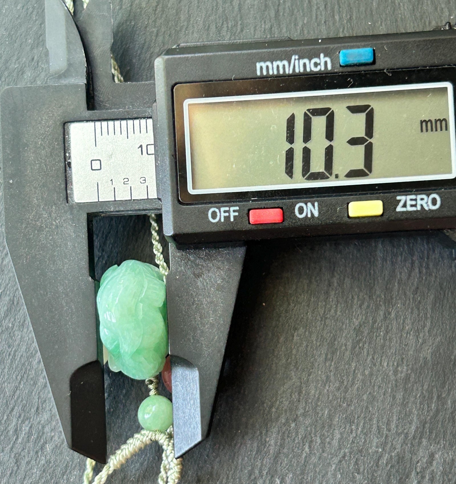 Certified Natural Jadeite Nine-Tail-Fox Pendant - Burmese Type A Icy Apple Green Jade, Hand-Carved Curled Sleeping Fox, Adjustable Cord