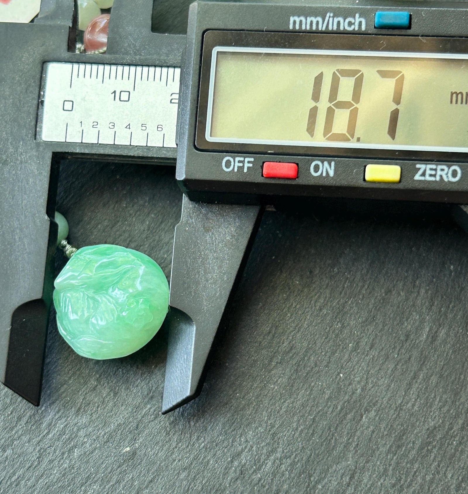 Certified Natural Jadeite Nine-Tail-Fox Pendant - Burmese Type A Icy Apple Green Jade, Hand-Carved Curled Sleeping Fox, Adjustable Cord