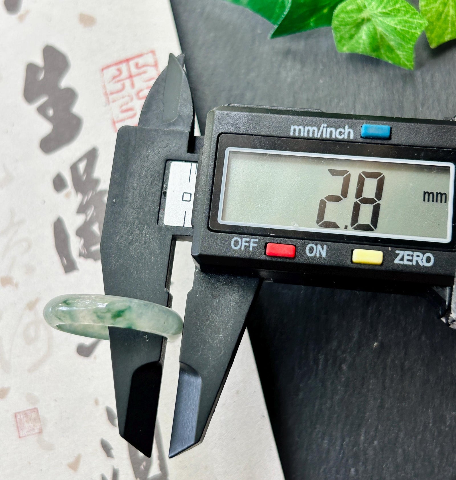 Natural Jadeite Band Ring | Burmese Type A Translucent Icy Glutinous Dark Green Floral Jade US 9.5 - 19.3mm