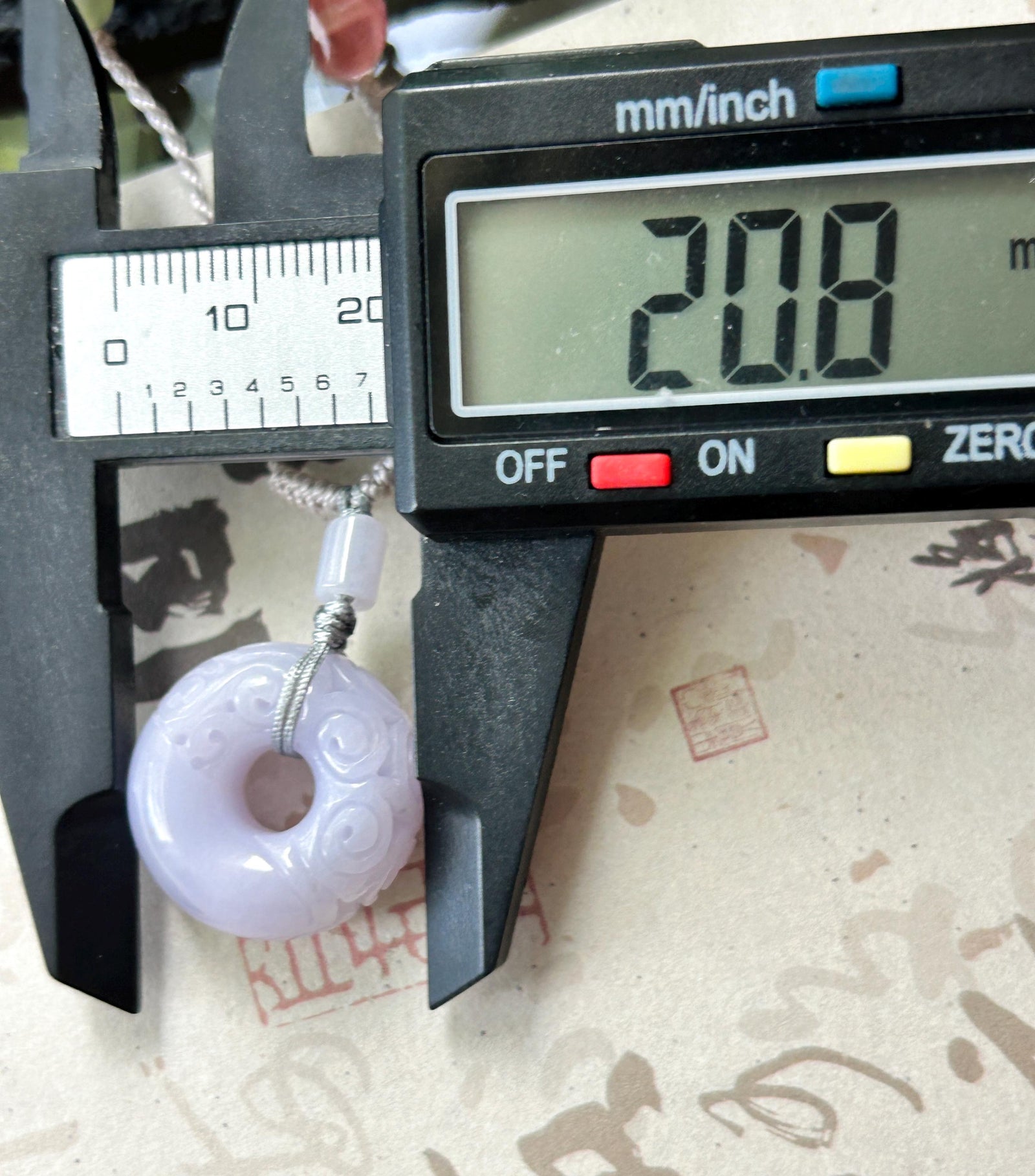 Natural Jadeite Carved Chubby Donut Pendant, Handwoven Necklace, Burmese Type A Icy Glutinous Pinkish Purple Jade, 20.8 × 10.6mm