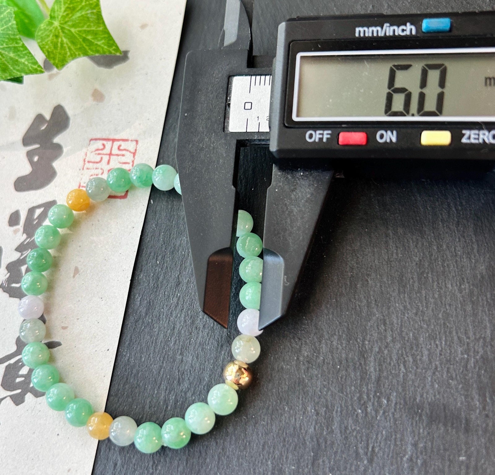 Natural Jadeite Beaded Bracelet, Burmese Type A Untreated Fine Glutinous Icy Apple Green Jade, 6mm