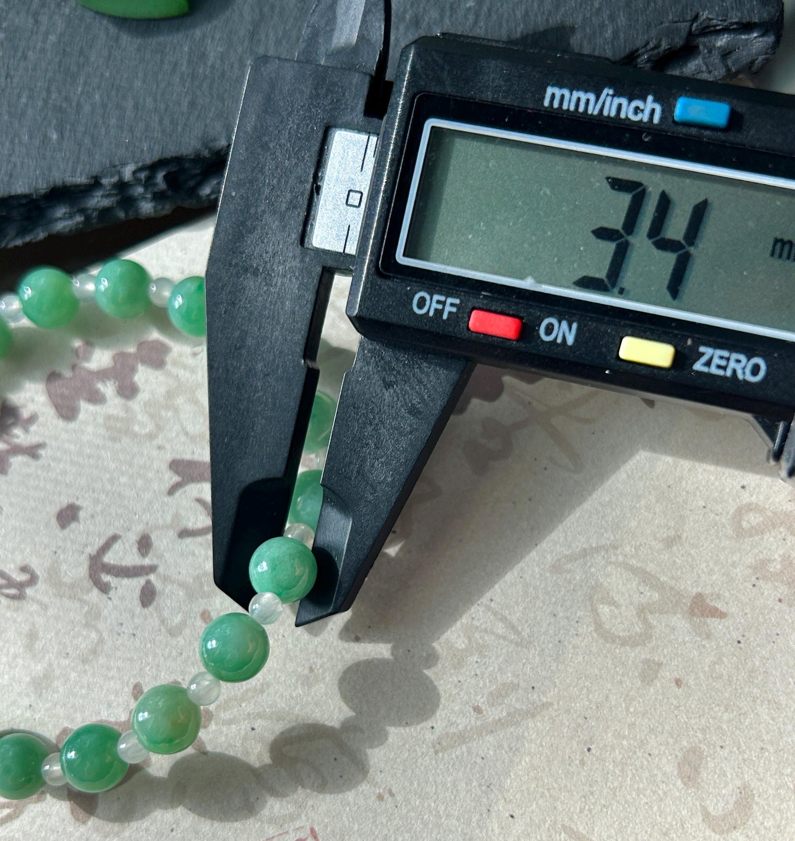 Natural Jadeite Beaded Bracelet – Burmese Type A Translucent Icy Apple Green & White Jade, 7.2mm, Minimalist Jewelry