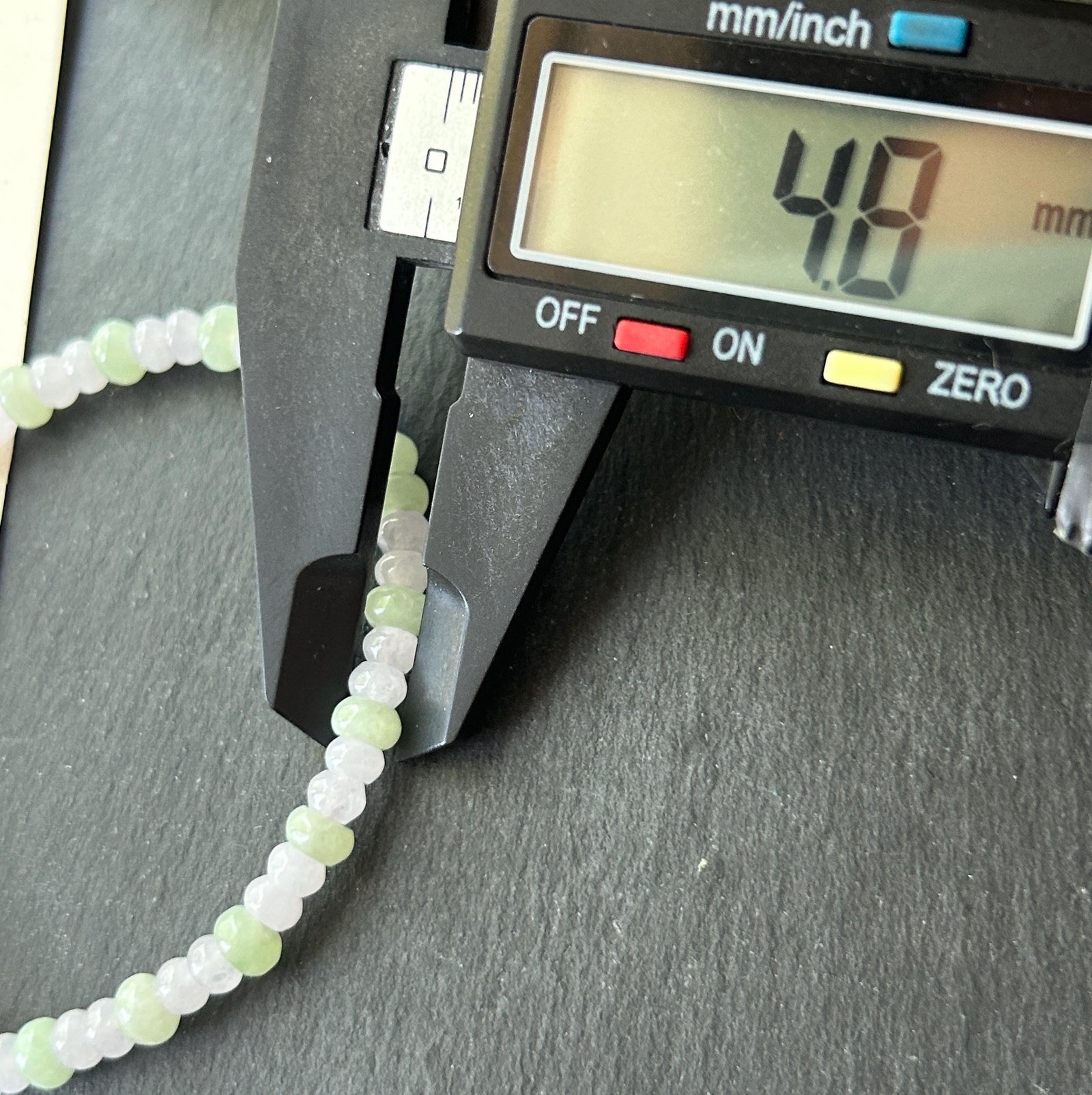 Natural Jadeite Beaded Bracelet Burmese Type A Icy Translucent Soft Pink Lavender & Pale Apple Green Abacus Jade Beads 5mm