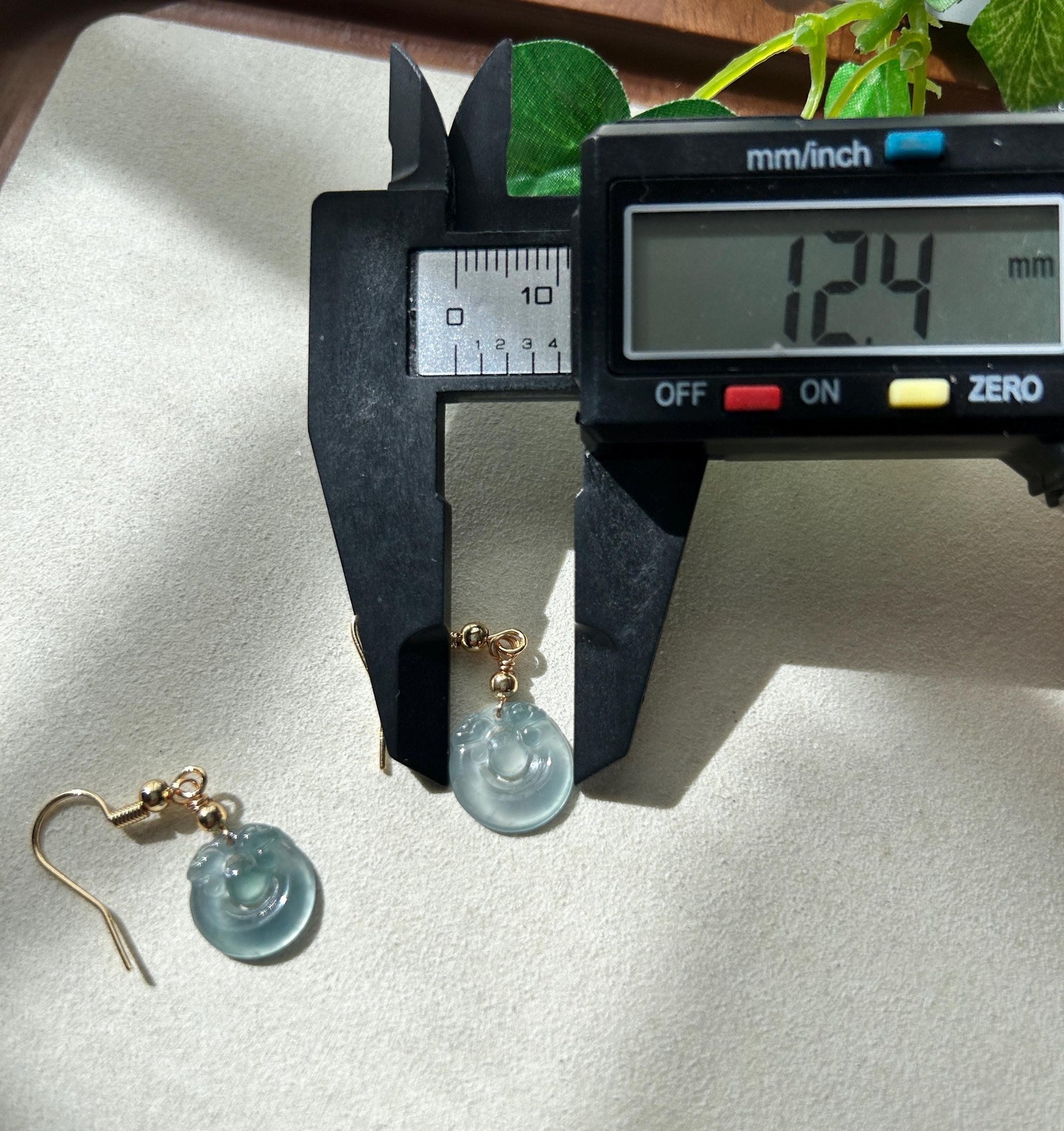 Natural Jadeite RuYi Earrings: Guatemalan Type A Untreated Highly Translucent Icy Pale Ocean Blue Jade, Sterling Silver
