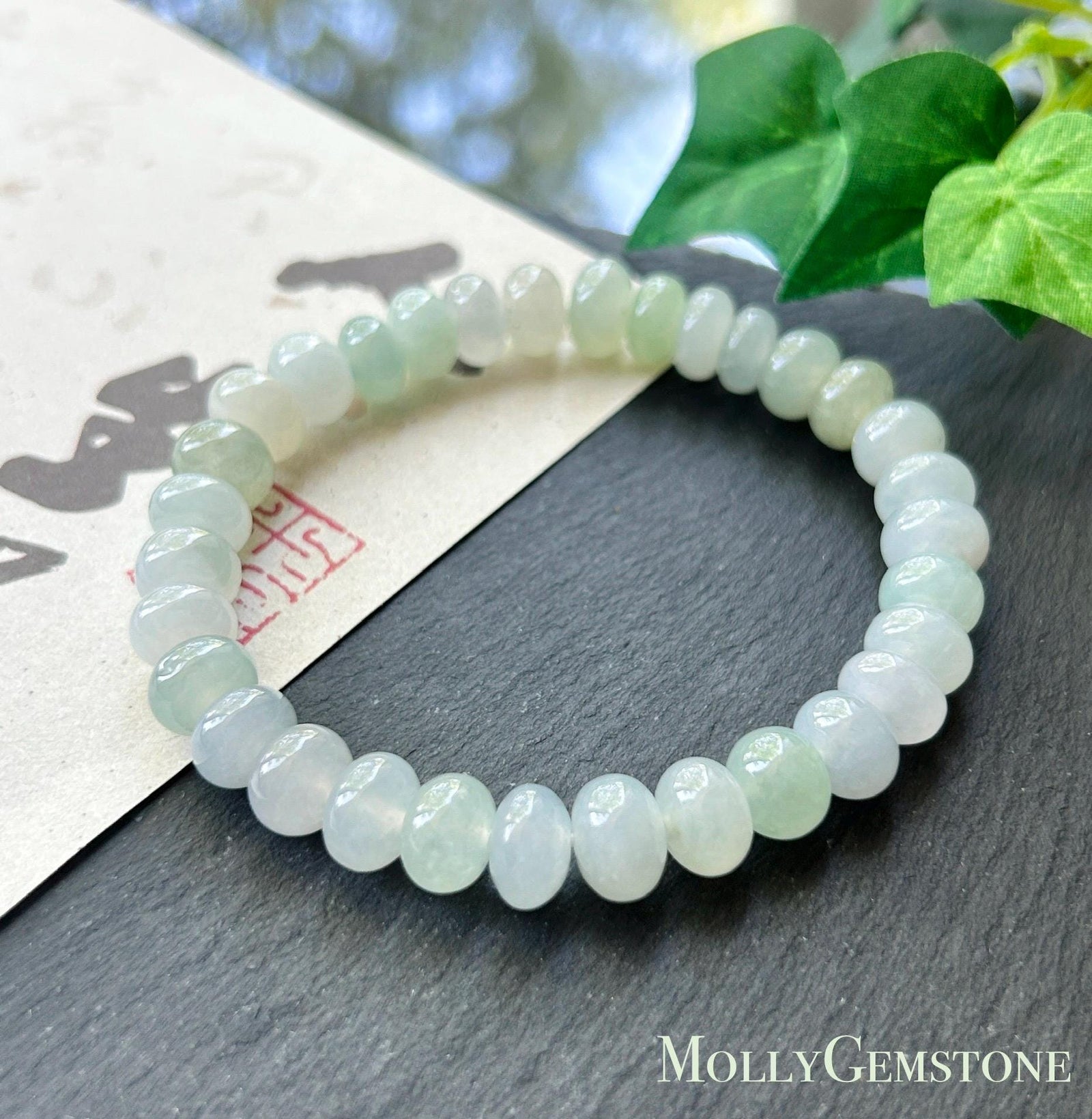 Natural Jadeite Beaded Bracelet – Burmese Untreated Type A Highly Translucent Icy Gelatinous Pale Macaron Multicolor Jade, 8.8mm