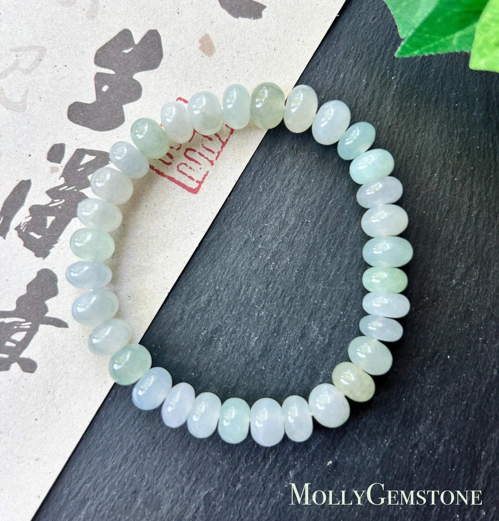 Natural Jadeite Beaded Bracelet – Burmese Untreated Type A Highly Translucent Icy Gelatinous Pale Macaron Multicolor Jade, 8.8mm