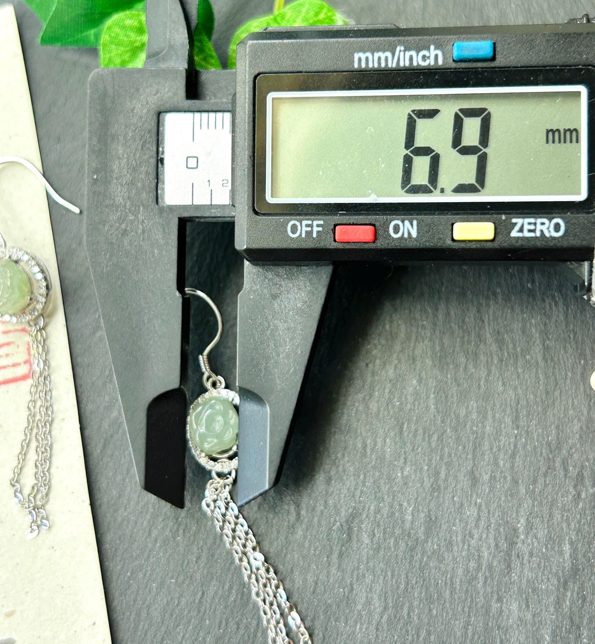 Natural Jadeite Floral Tassel Drop Earrings: Burmese Type A Untreated Icy Translucent Pale Green Jade, Sterling Silver