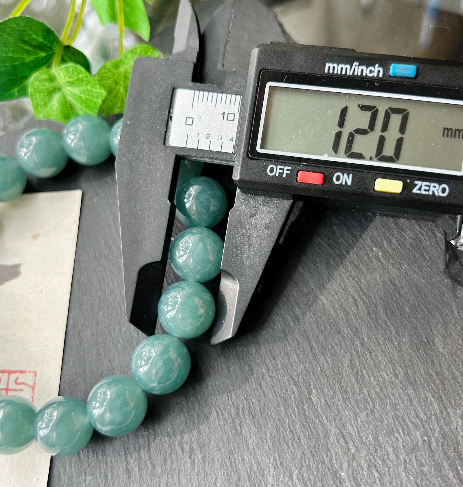 Natural Jadeite Unisex Bracelet | Guatemalan Type A Translucent Icy Blue Jade | 12mm Large Beads