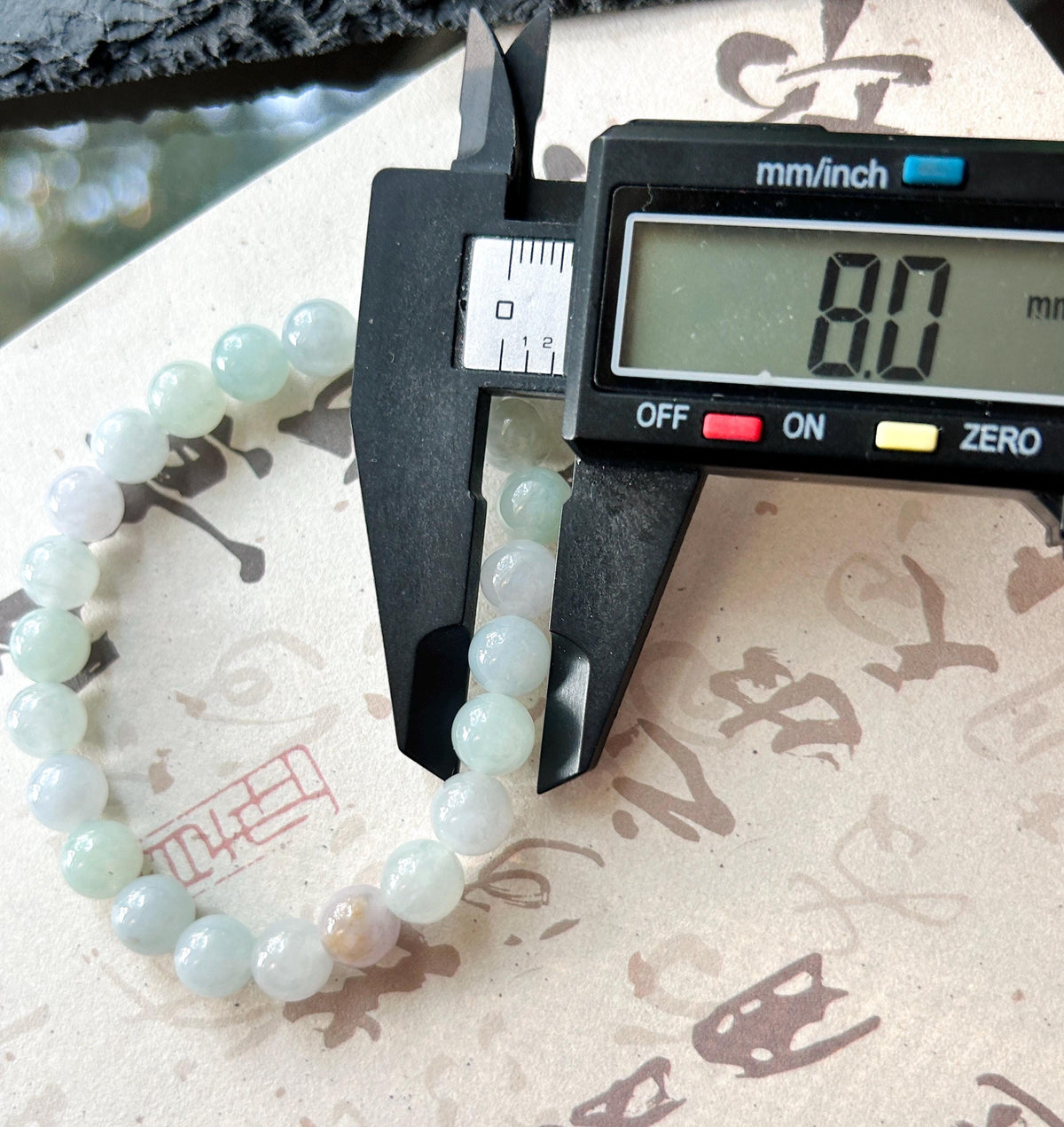 Natural Jadeite Beaded Bracelet, Burmese Type A Untreated Fine Glutinous Icy Pale Macaron Multicolor Jade, 8mm