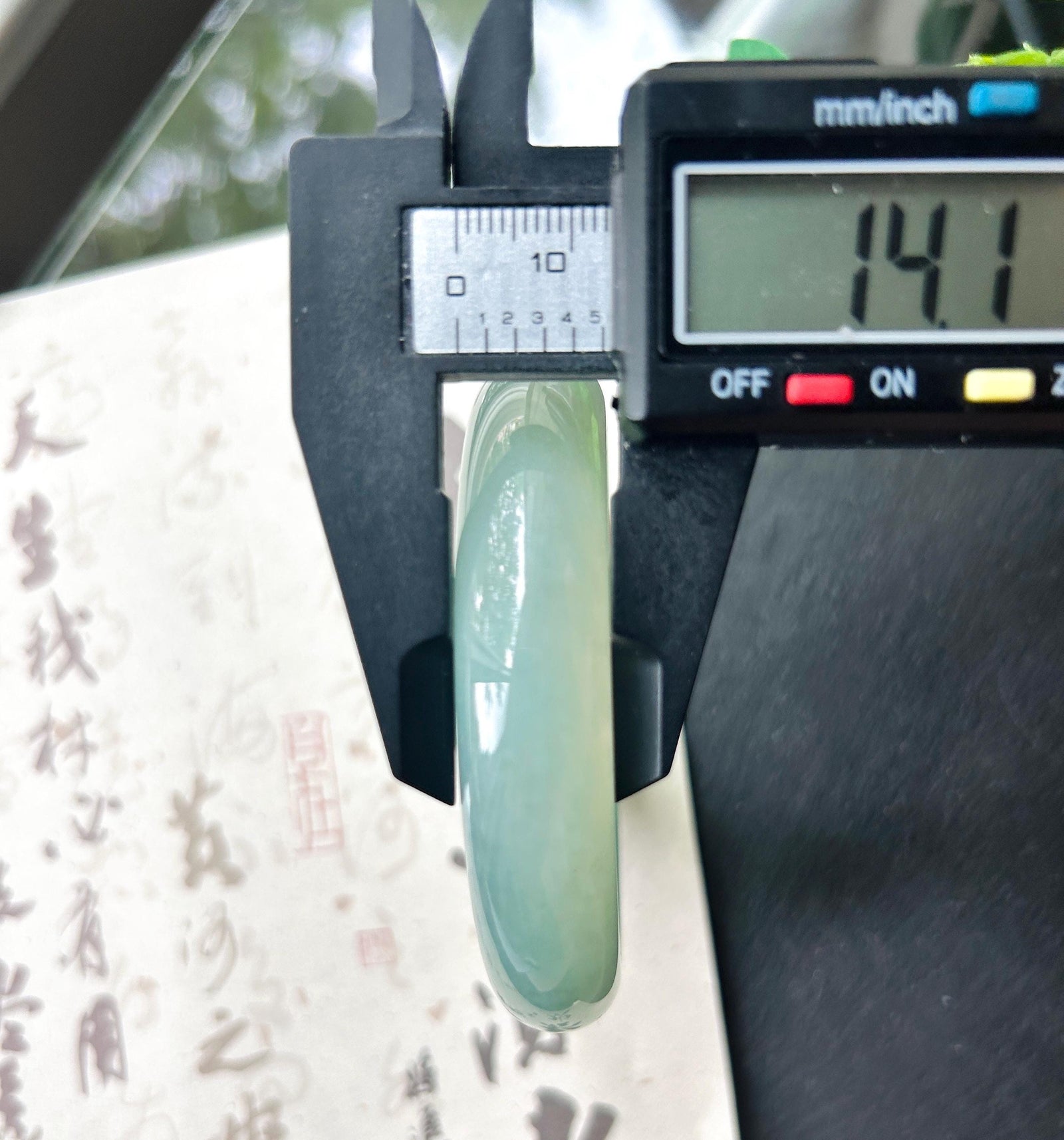 Certified Natural Jadeite Bangle - High-End Burmese Type A Highly Translucent Icy glutinous Bluish Green Jade, Round-D Cut, 62mm