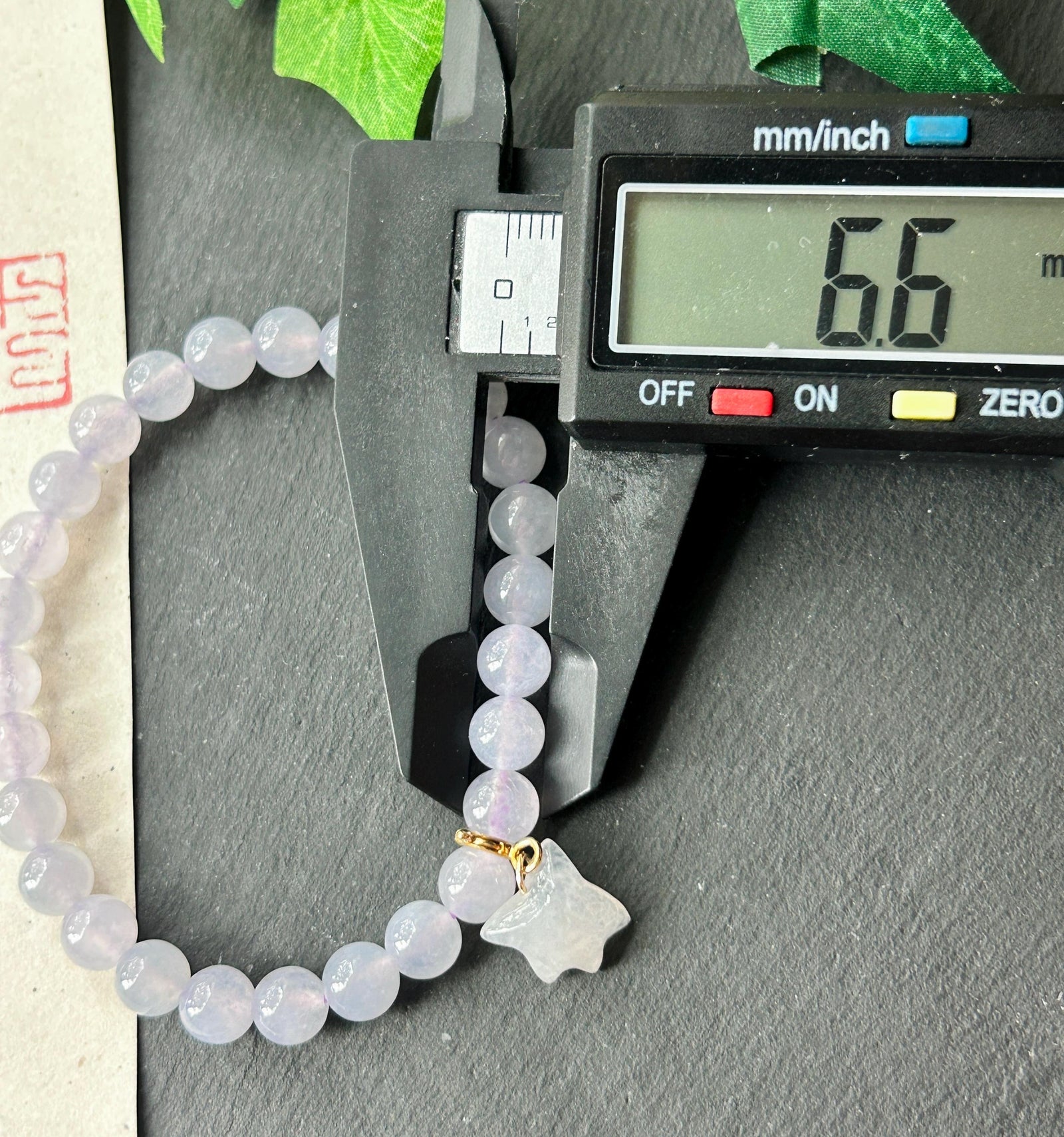 Natural Jadeite Beaded Bracelet – Burmese Type A Highly Translucent Icy Soft Lavender Lilac Jade, 6.6mm, Minimalist Jewelry