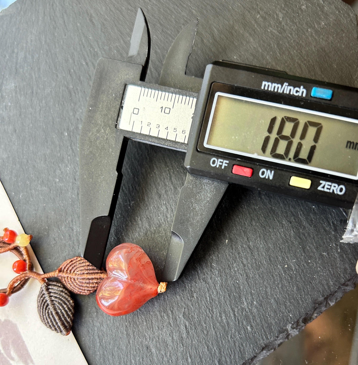 Natural Nanhong Agate Heart Pendant, Intricate Fine Handwoven Necklace, 0.4mm Wax Cord, South Red Agate