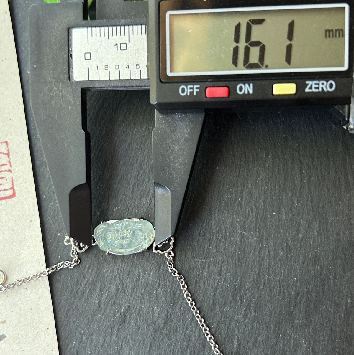 Natural Jadeite Lotus Dainty Bracelet, Burmese Type A Icy Pale Green Jade, Highly Translucent, Sterling Silver