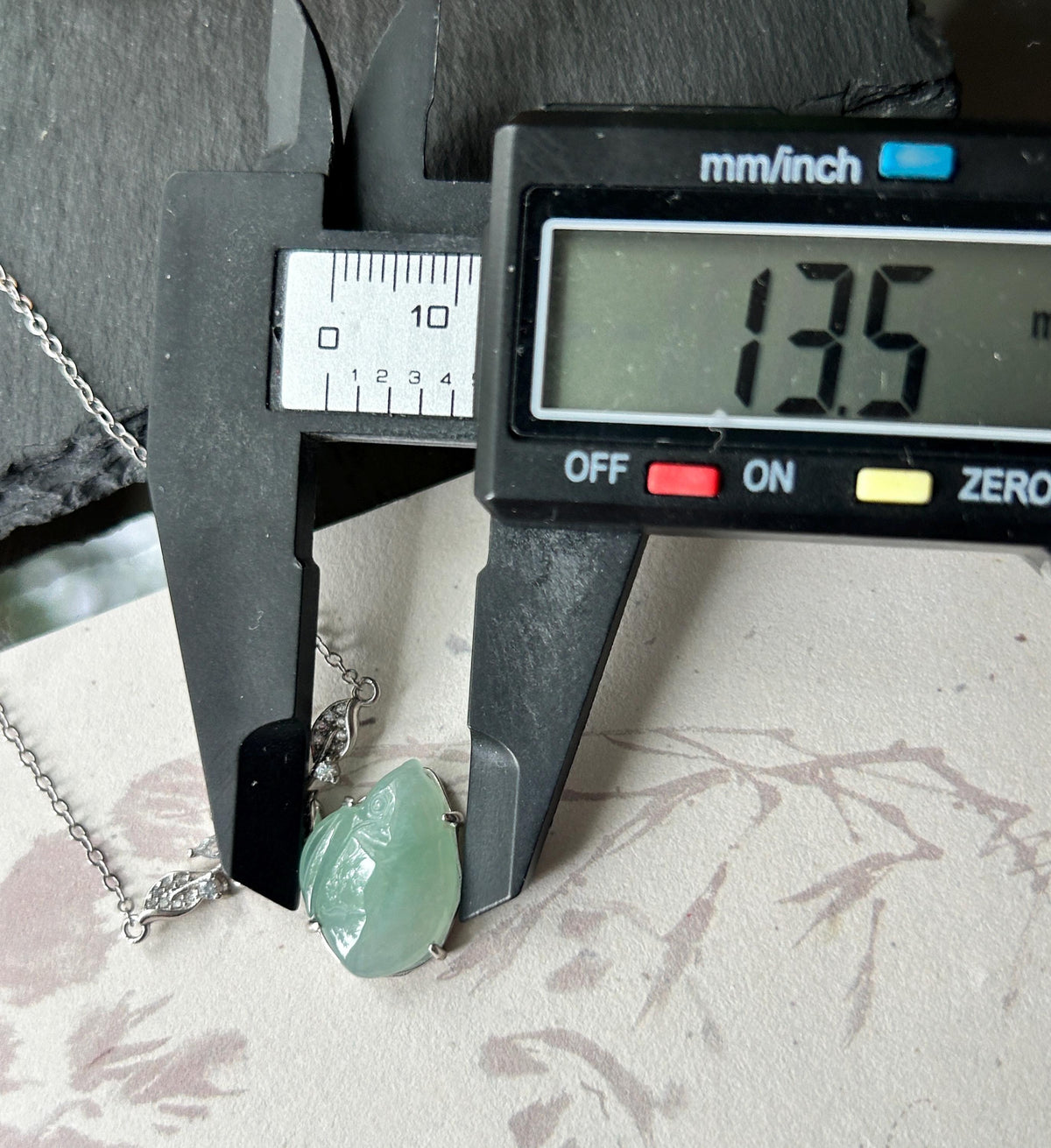 Natural Jadeite Rabbit Necklace, Burmese Type A Translucent Bluish Green Jade, Icy Glutinous Texture, Integrated 925 Sterling Silver Chain