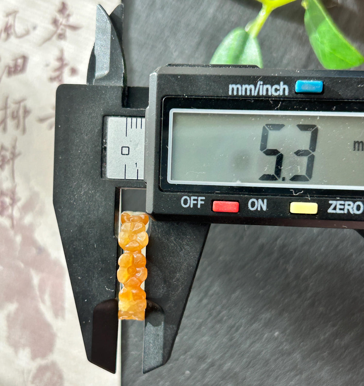 Certified Natural Jadeite Flower Ring, Burmese Type A Fine Glutinous Icy Red & Gray-White Jade Half-Mountain Half-Water Ring US 7.25 / 5.75