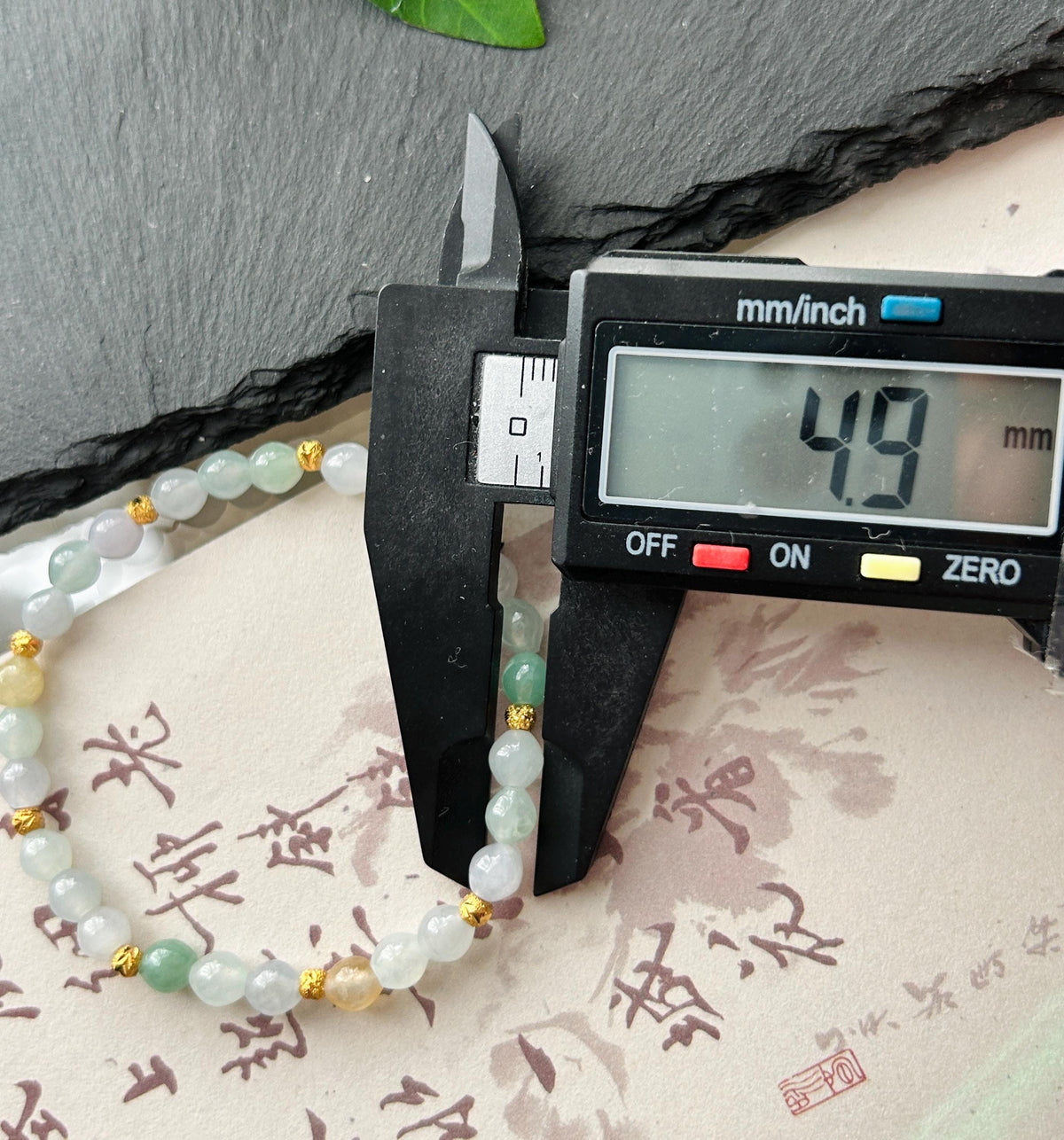 Natural Jadeite Beaded Bracelet, Burmese Type A Translucent Icy Macaron Multicolor Jade, 5mm Drum Beads