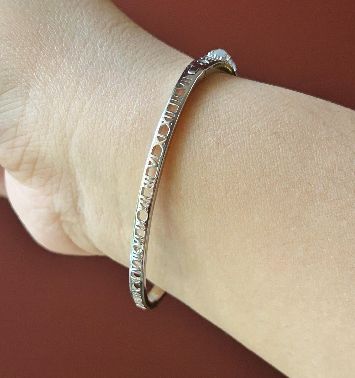 Certified Natural Jadeite & Sterling Silver Cuff Bangle, Burmese Type A Translucent High Icy White Jade , 15 - 18cm