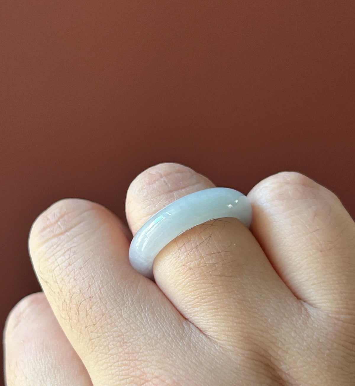 Certified Natural Burmese Type A Jadeite Ring | Icy Pale Pink Light Green Gradient Color Jade | Ring & Necklace/Charm Set| US 8.5