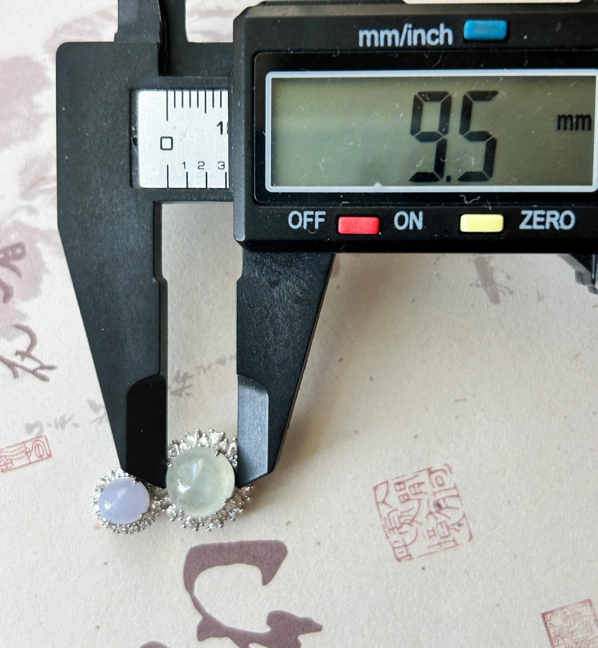 Certified Natural Jadeite Dual- Cabochon Pendant Burmese Type A Highly Translucent Icy Lavender & White Jade in Sterling Silver