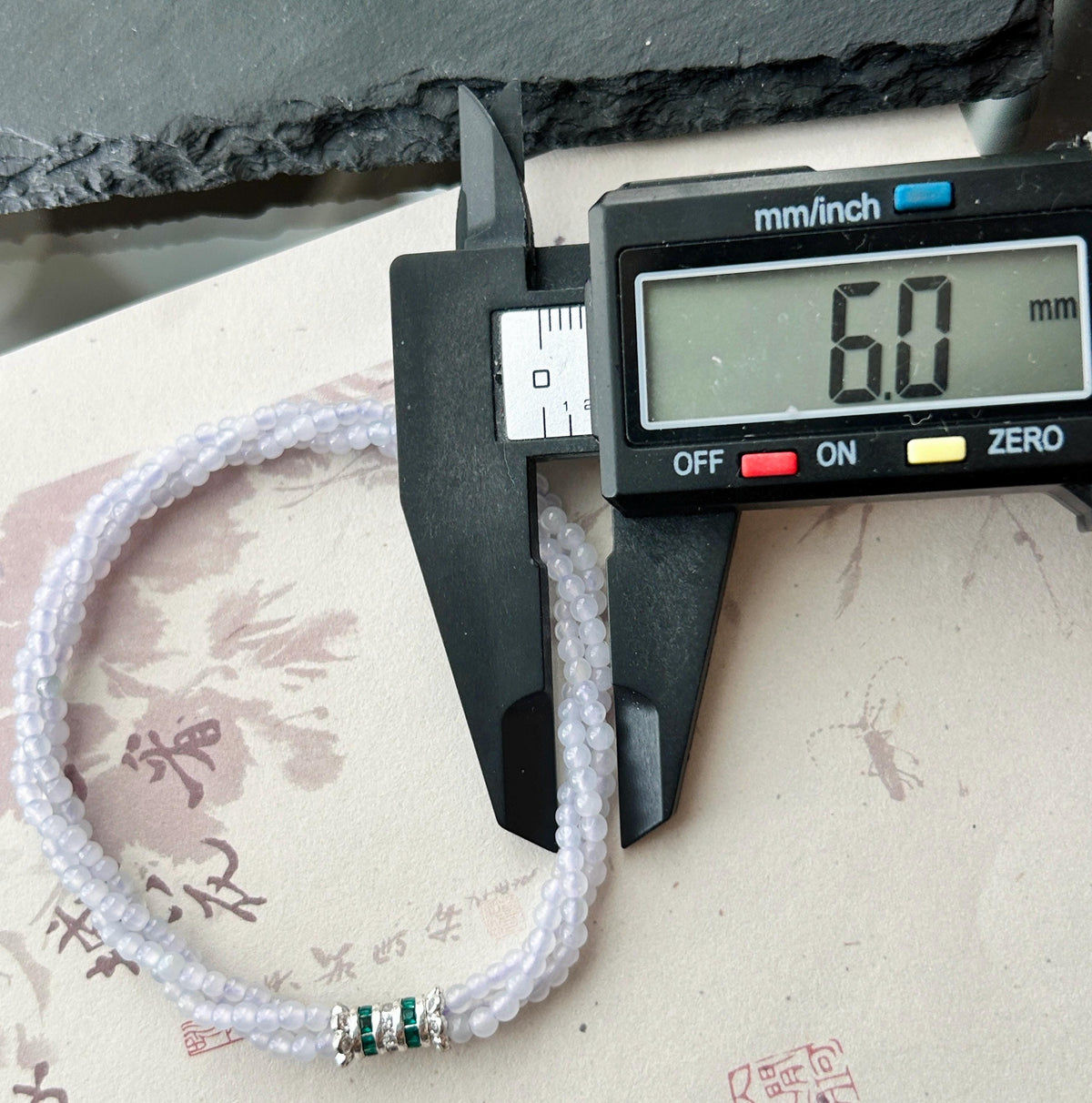 Natural Jadeite Twisted Bracelet, Burmese Type A Highly Translucent Icy Pale Lavender Jade Beads